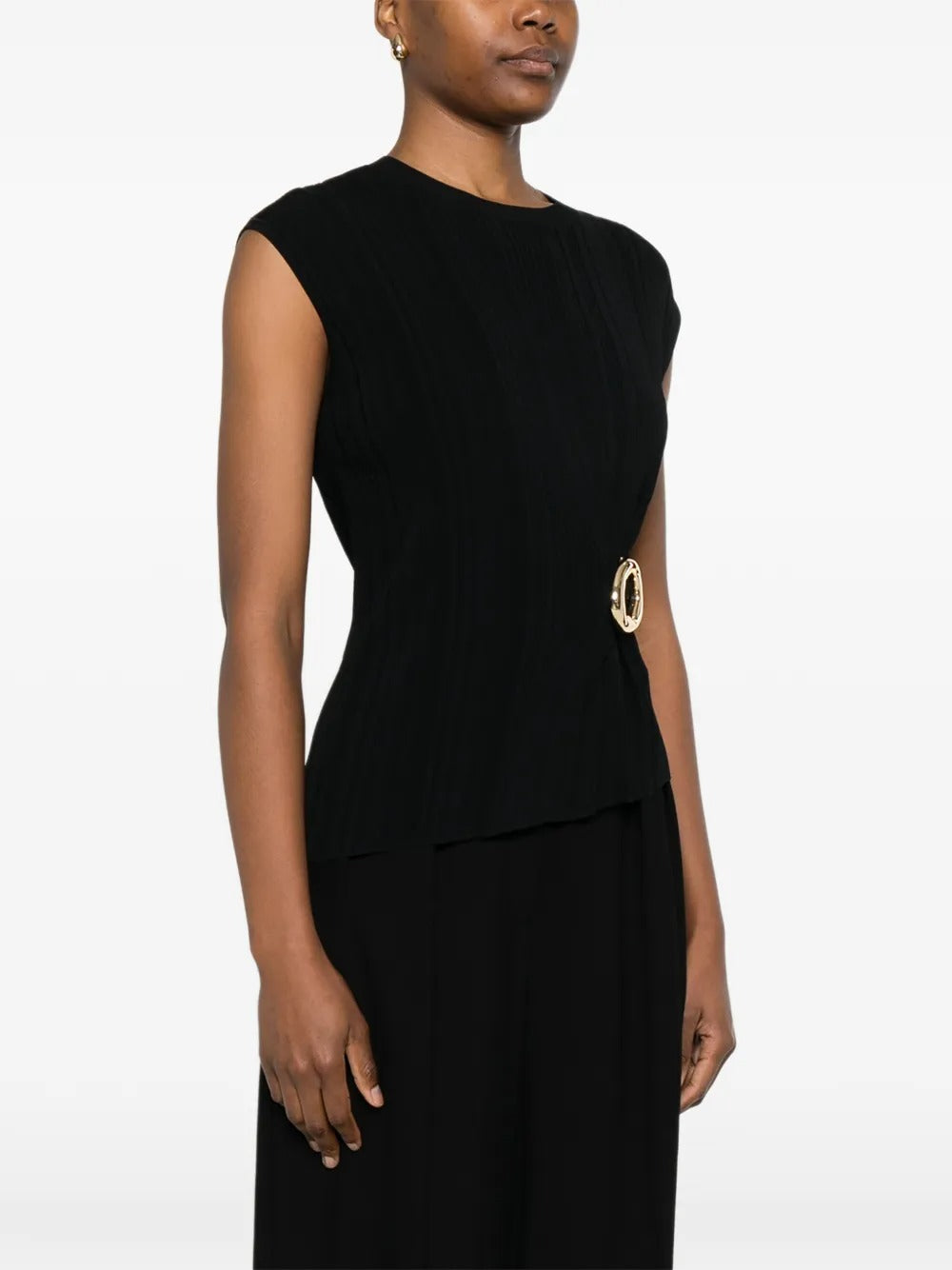 Kenit Knit Plissé Top-JOSEPH-Verso