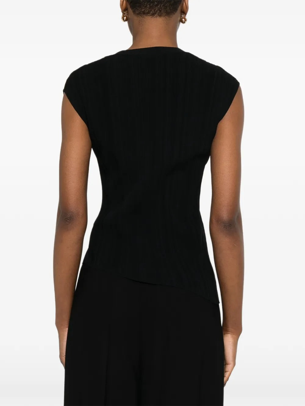 Kenit Knit Plissé Top-JOSEPH-Verso