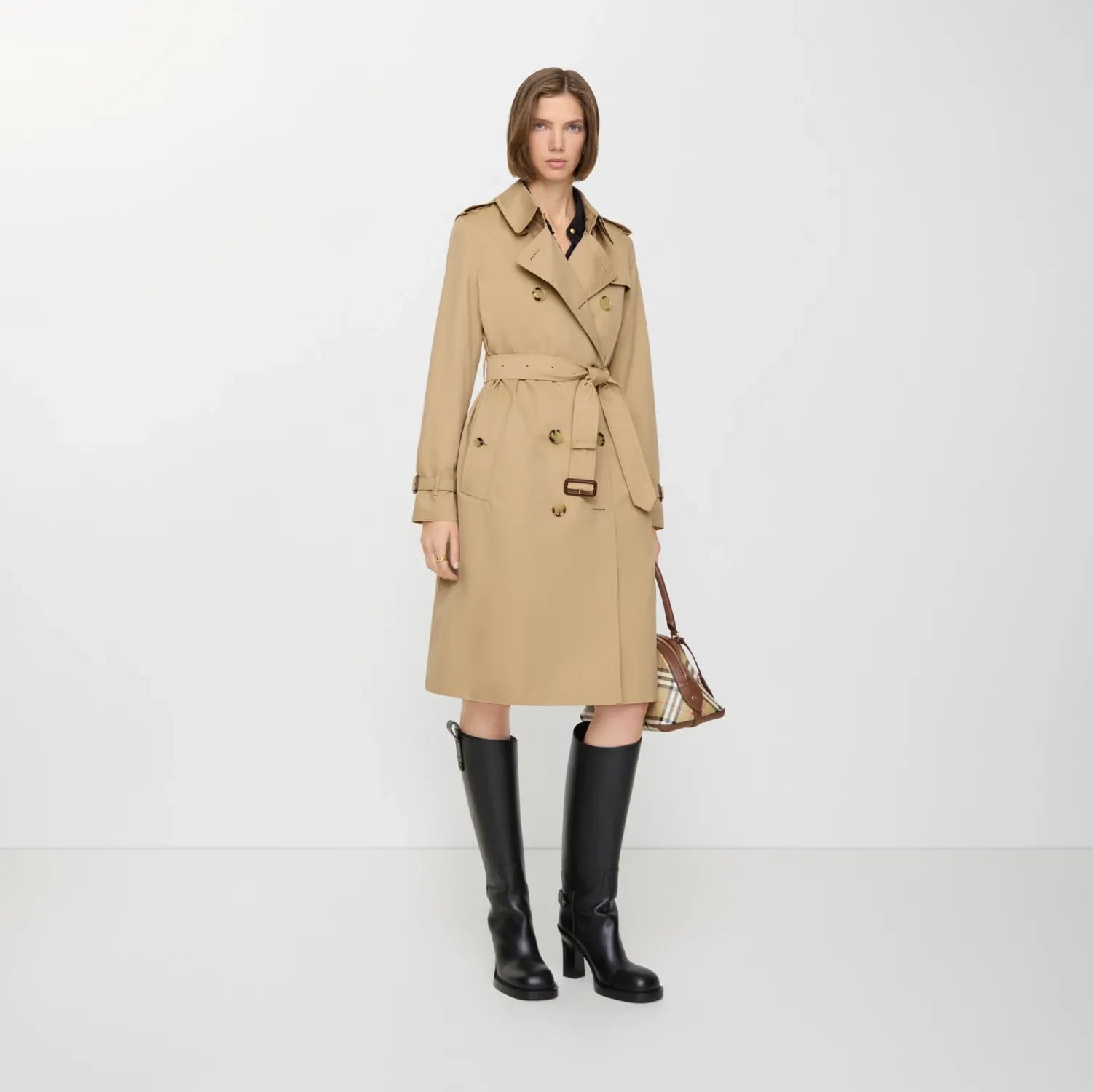 Kensington belted double-breasted trench coat-BURBERRY-Verso