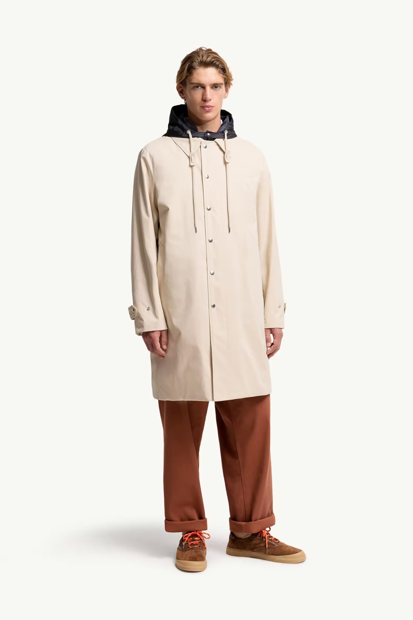 Kervoyal Hooded Long Down Parka Jacket-MONCLER-Verso