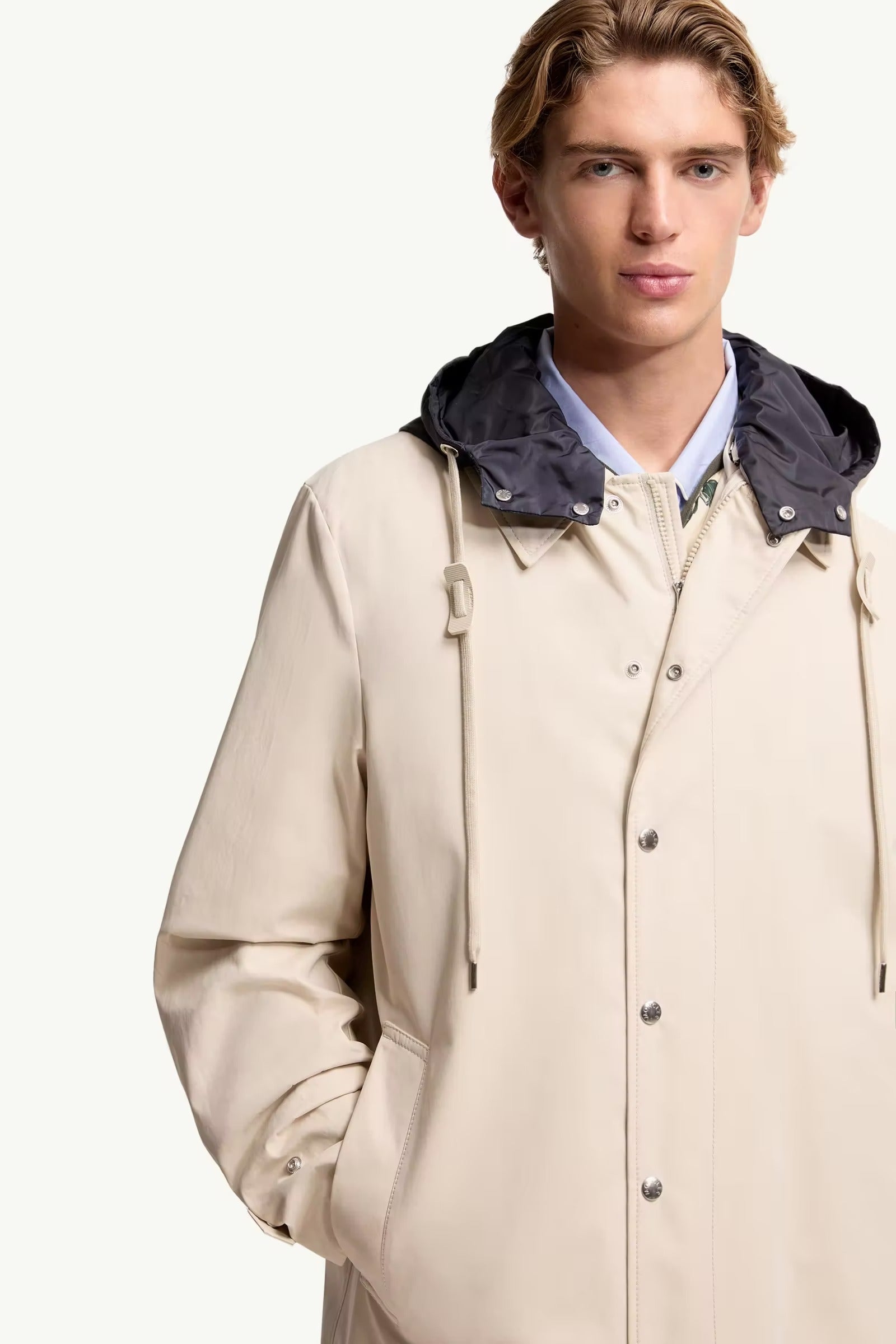 Kervoyal Hooded Long Down Parka Jacket-MONCLER-Verso
