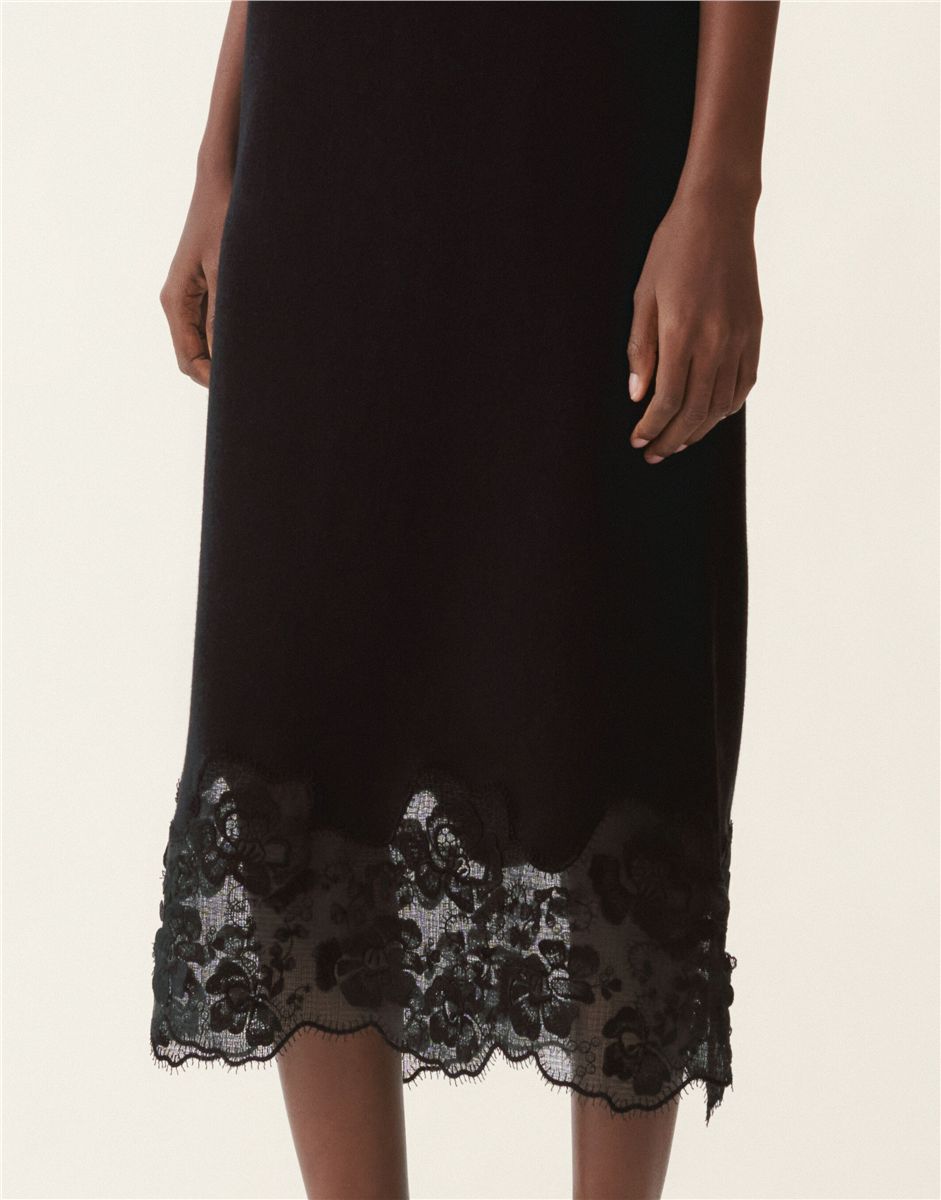 Kimono wool dress-FABIANA FILIPPI-Verso