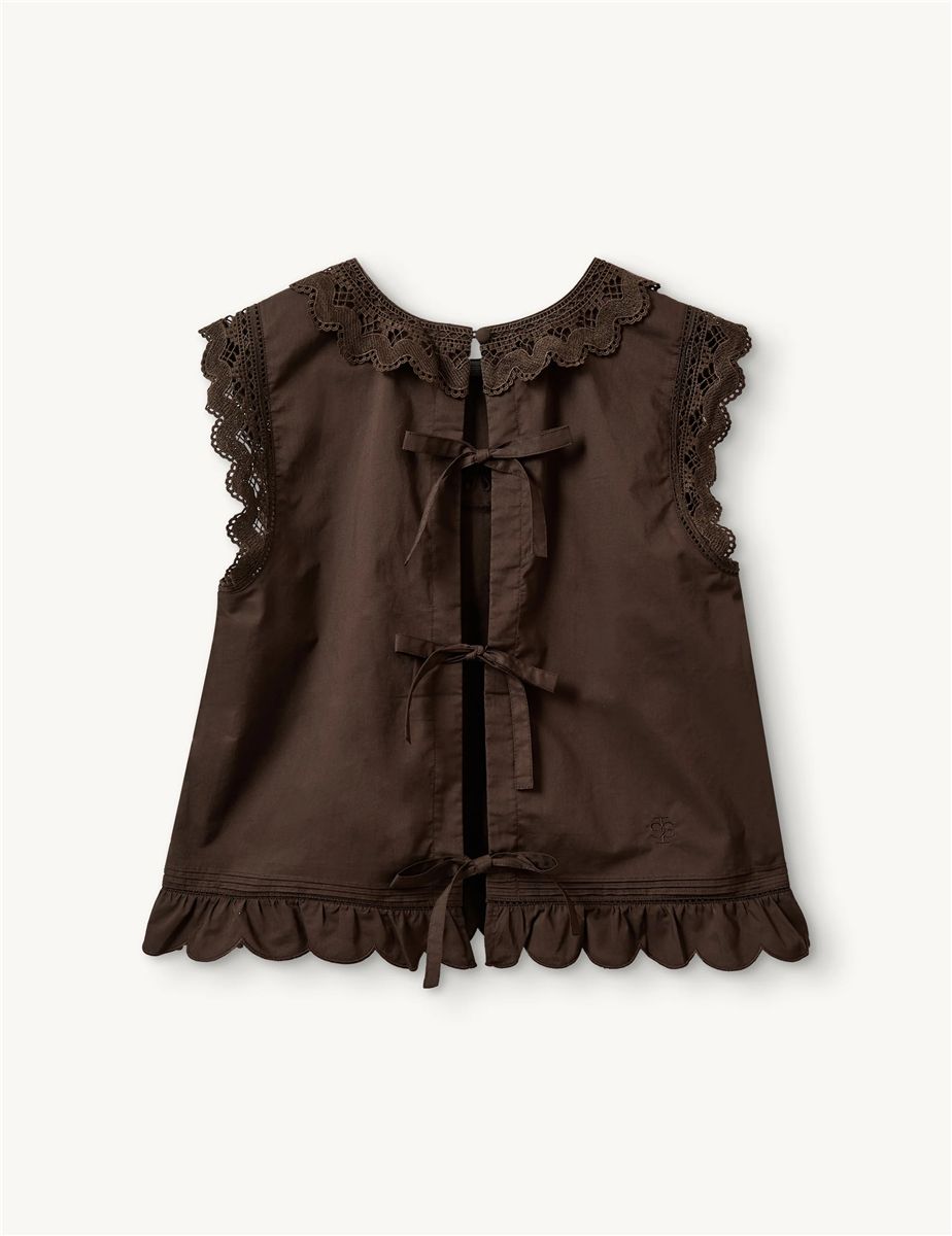 Kirsten cloth top chocolate-THE GARMENT-Verso