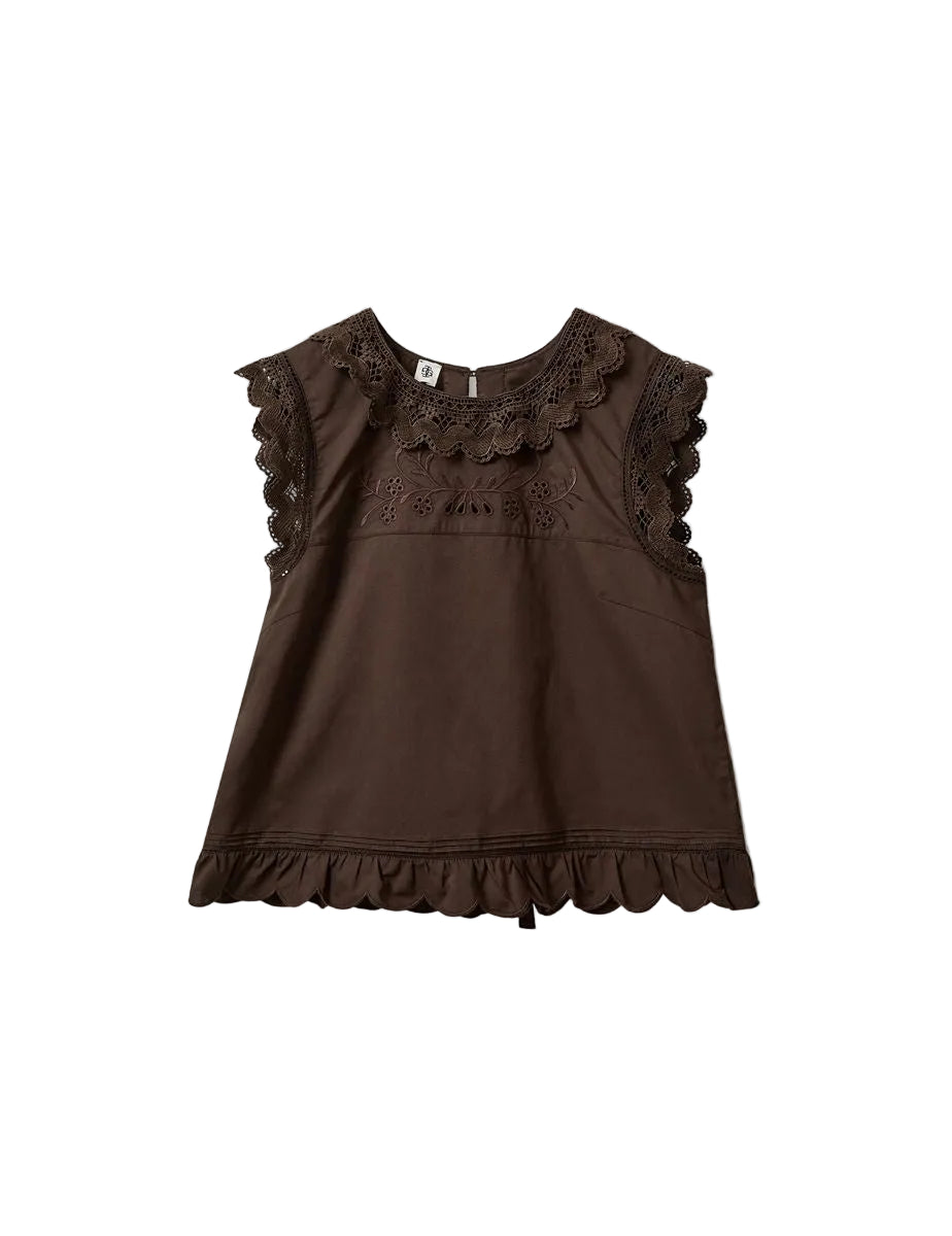 Kirsten cloth top chocolate-THE GARMENT-Verso