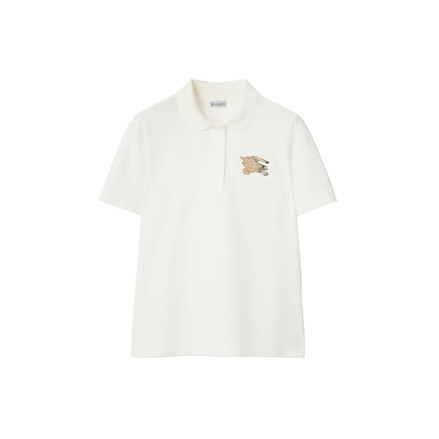 Knight check cotton polo shirt-BURBERRY-309520-S-Verso
