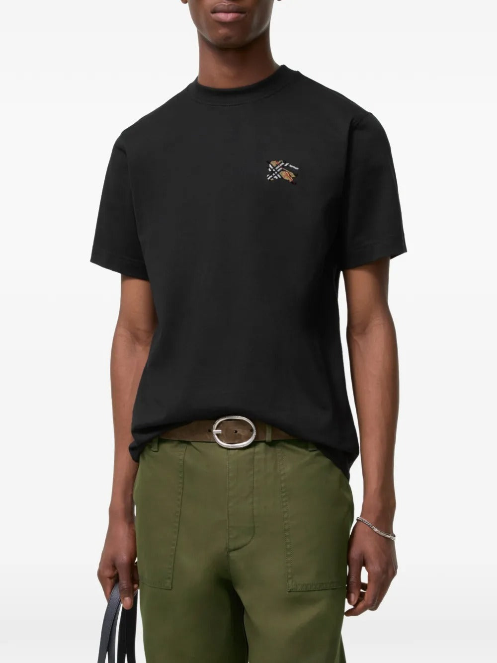 Knight cotton t-shirt-BURBERRY-Verso