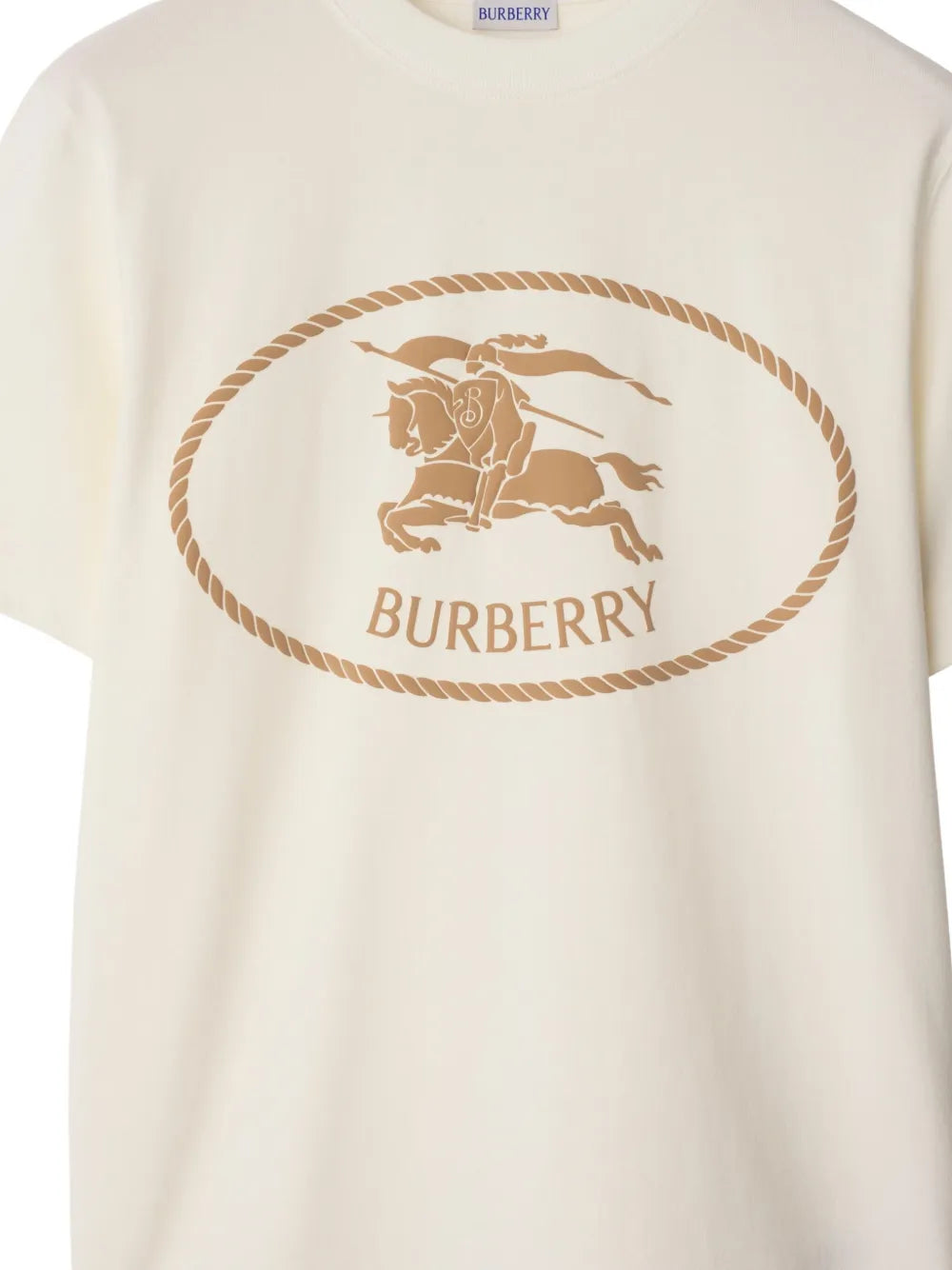 Knight Stamp Cotton T-shirt-BURBERRY-Verso