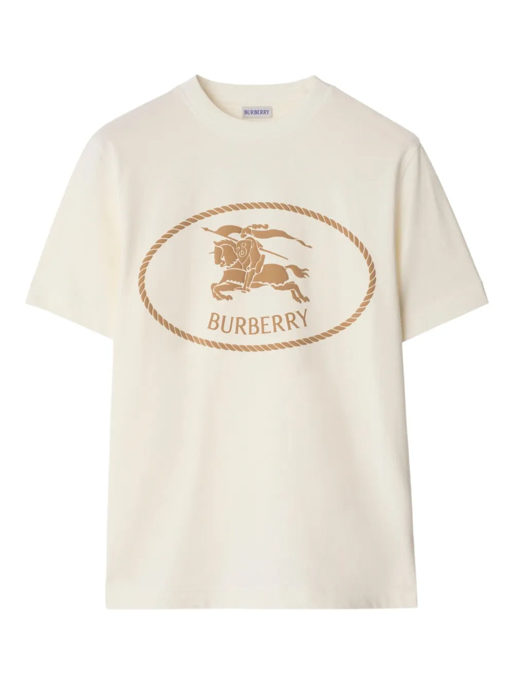 Knight Stamp Cotton T-shirt-BURBERRY-Verso