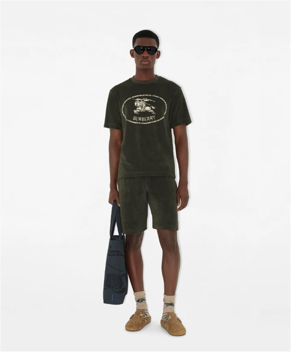 knight stamp towelling t-shirt-BURBERRY-Verso