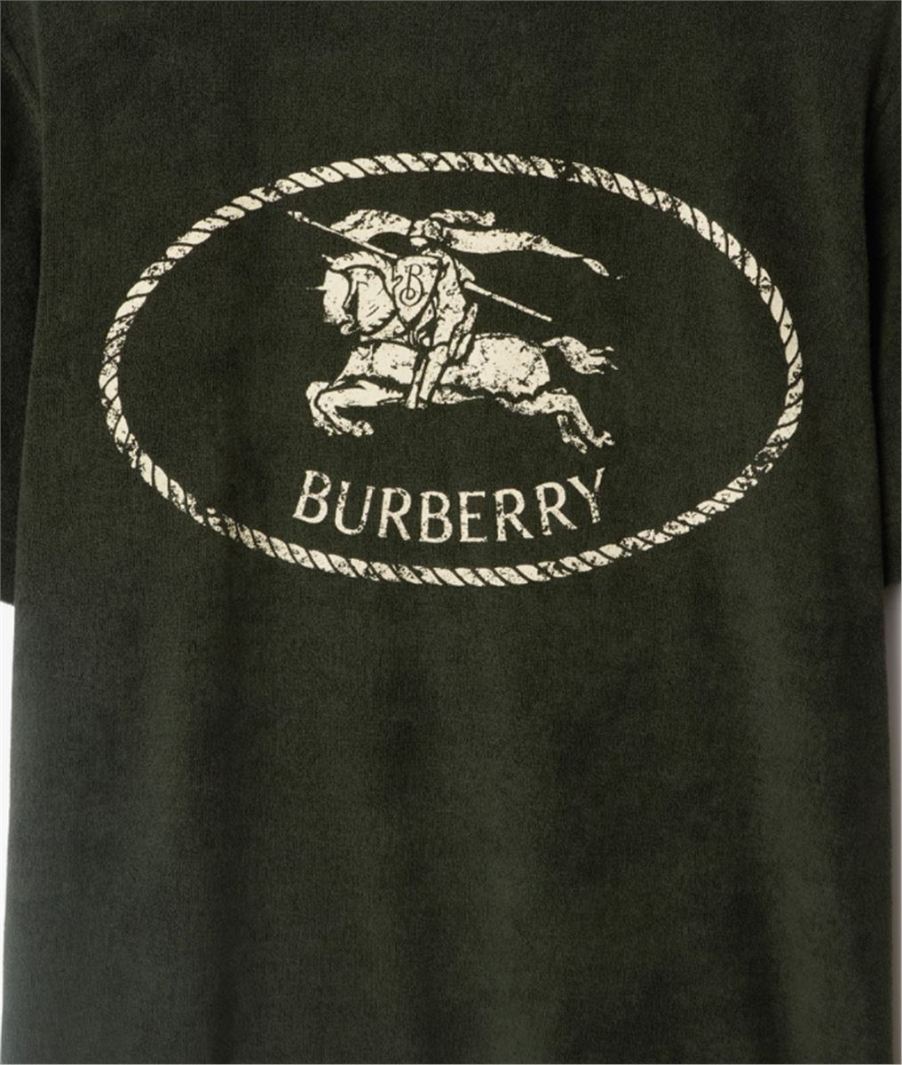 knight stamp towelling t-shirt-BURBERRY-Verso