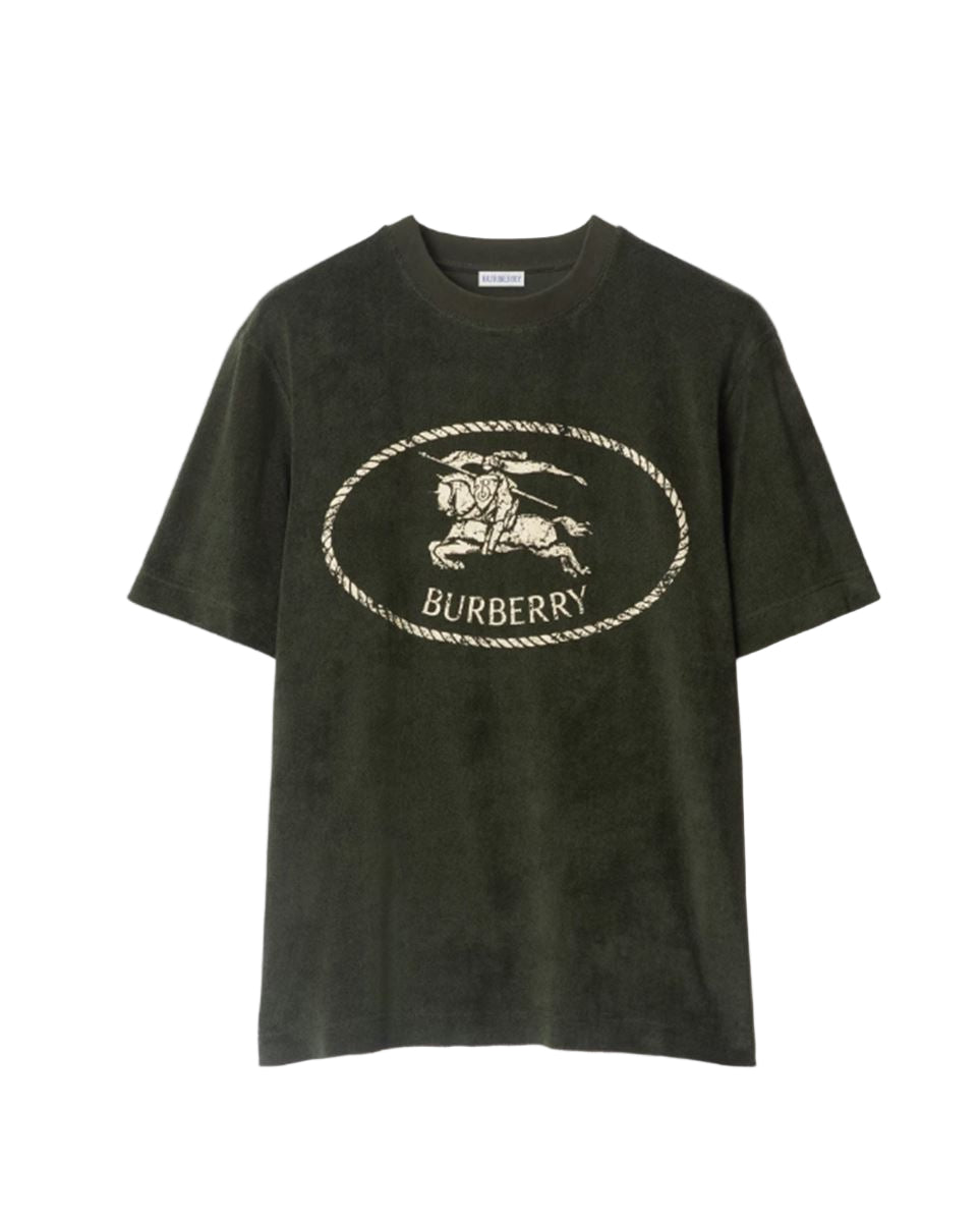 knight stamp towelling t-shirt-BURBERRY-Verso