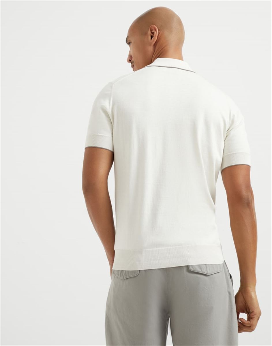 KNIT POLO-BRUNELLO CUCINELLI-Verso