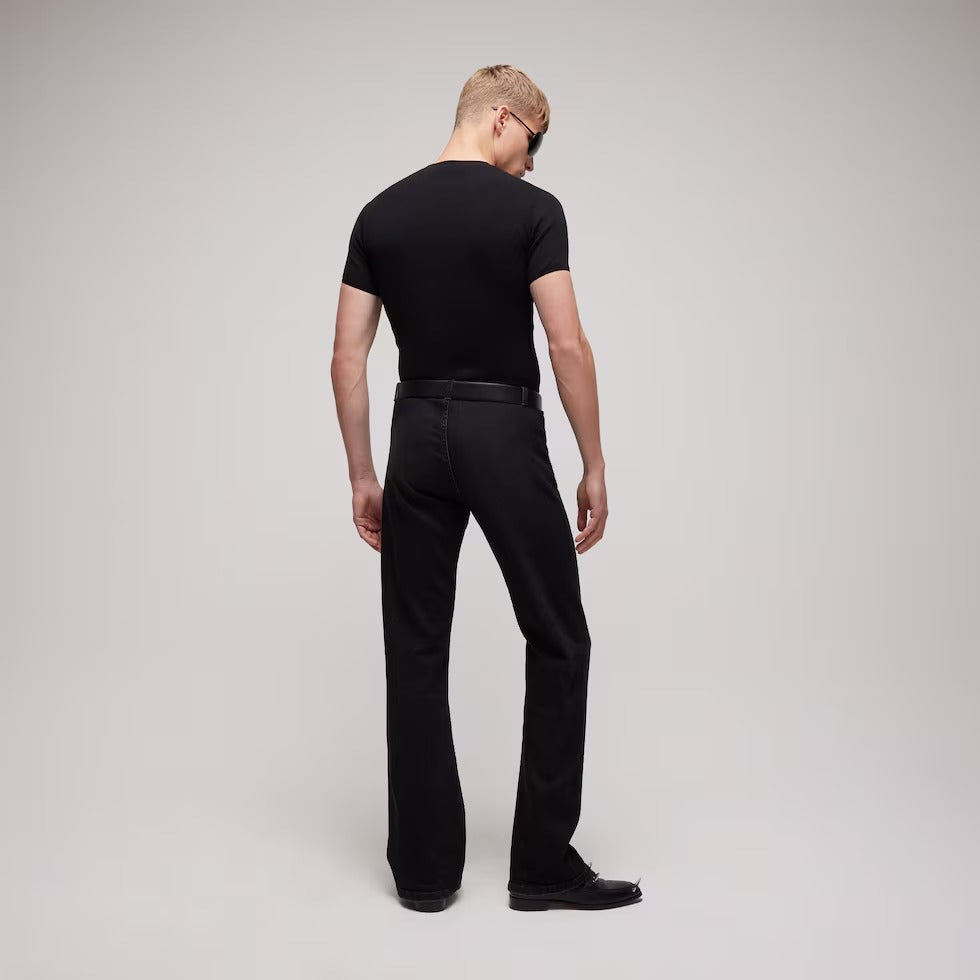Knit silk cotton t-shirt with embroidery-GUCCI-Verso