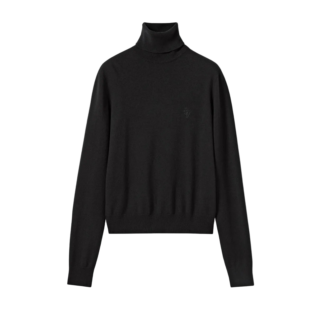 Knit wool turtleneck with embroidery-GUCCI-Verso