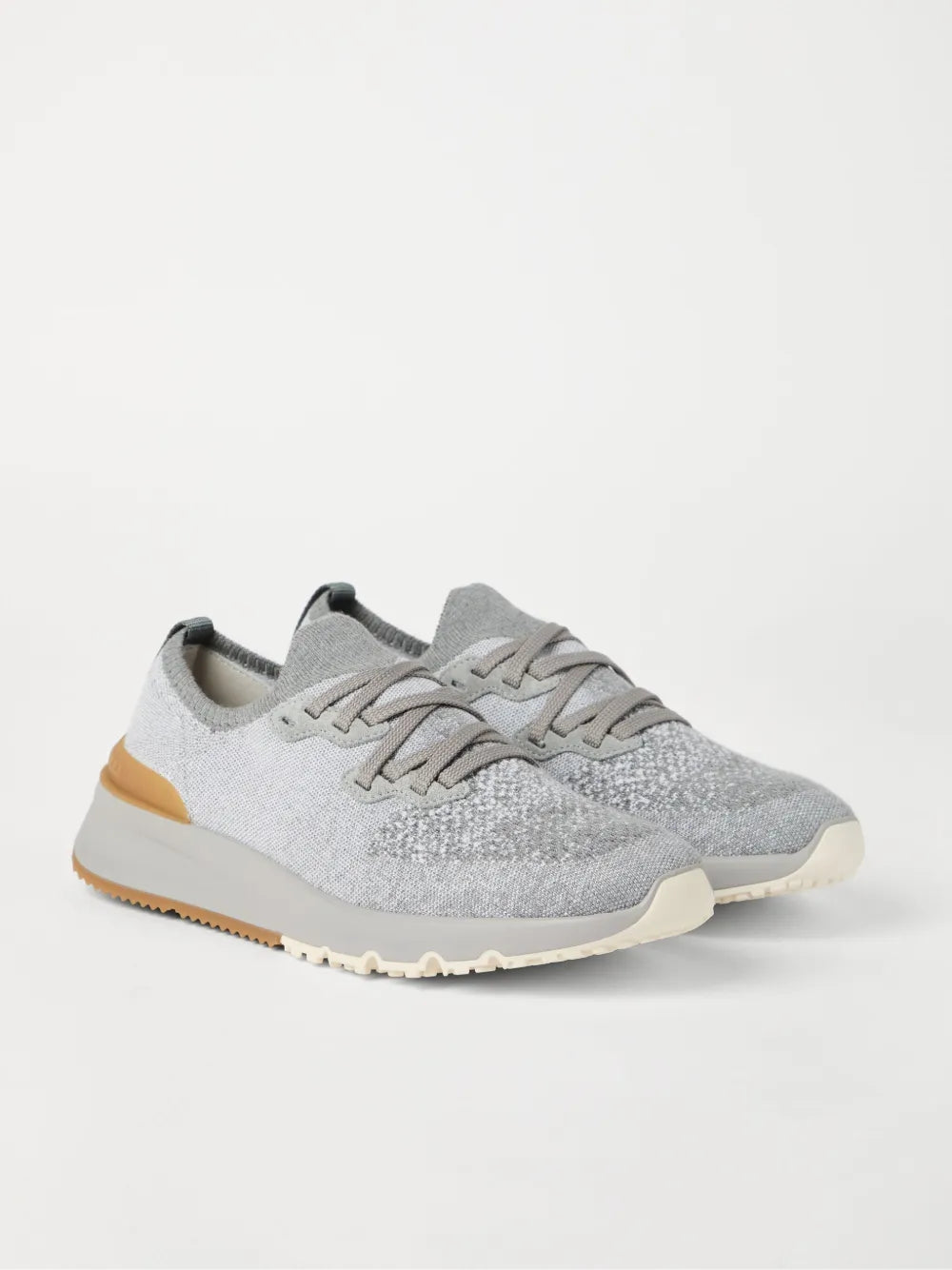 Knitted sneakers-BRUNELLO CUCINELLI-Verso