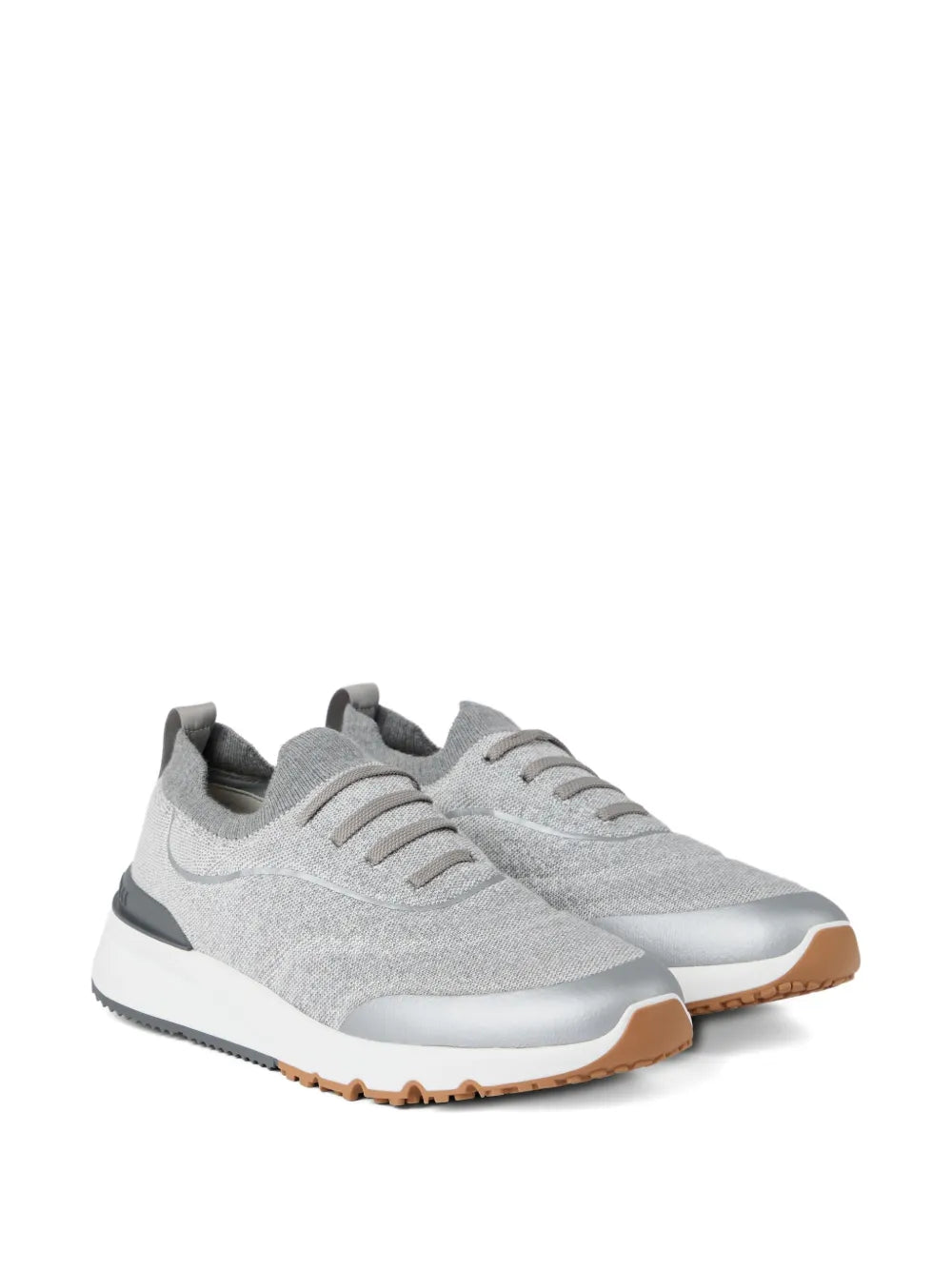 Knitted runners sneakers-BRUNELLO CUCINELLI-Verso