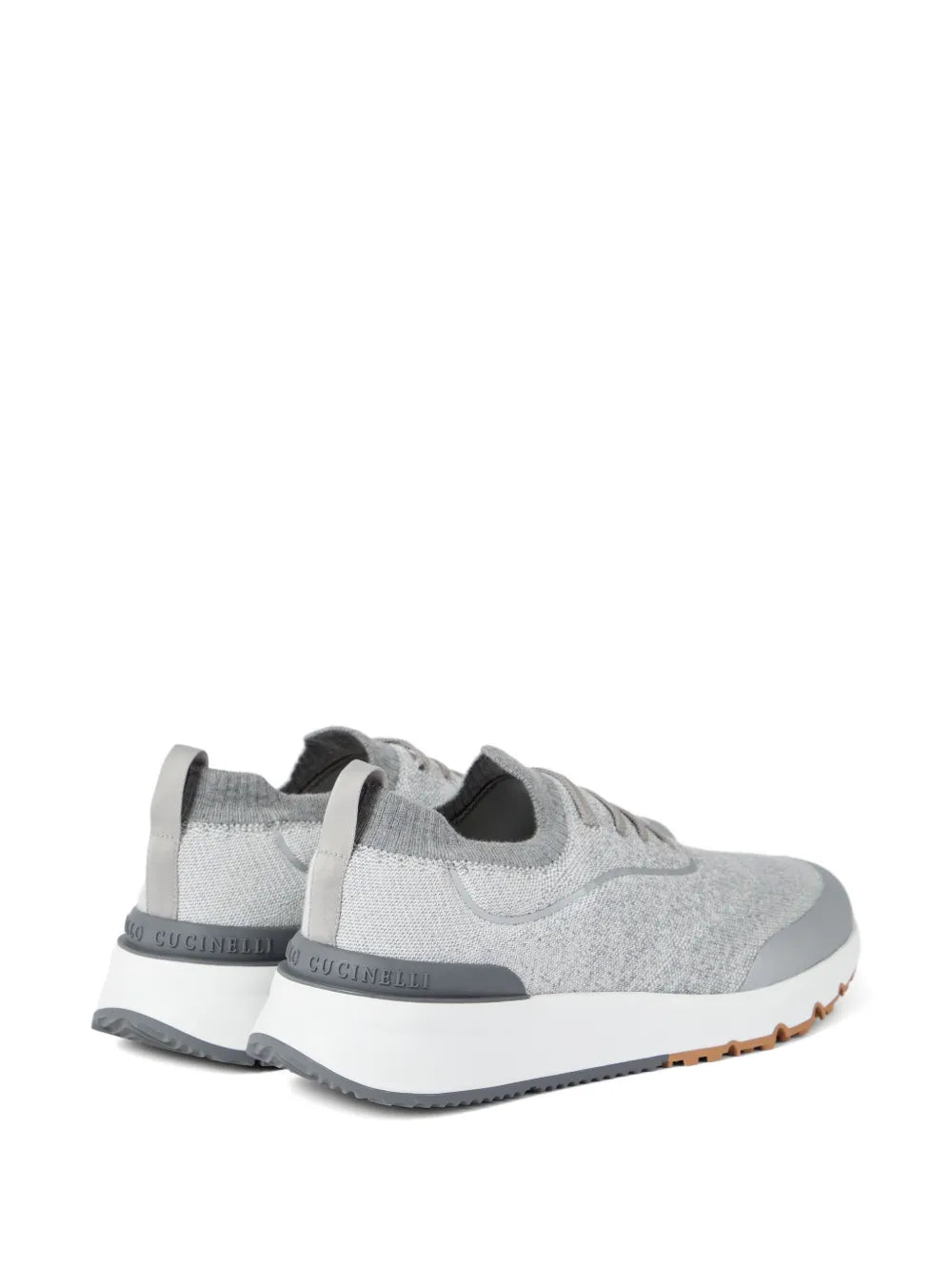 Knitted runners sneakers-BRUNELLO CUCINELLI-Verso