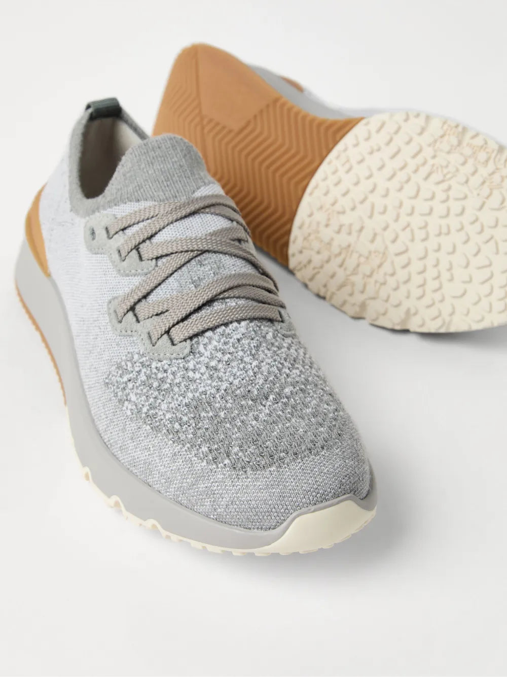 Knitted sneakers-BRUNELLO CUCINELLI-Verso