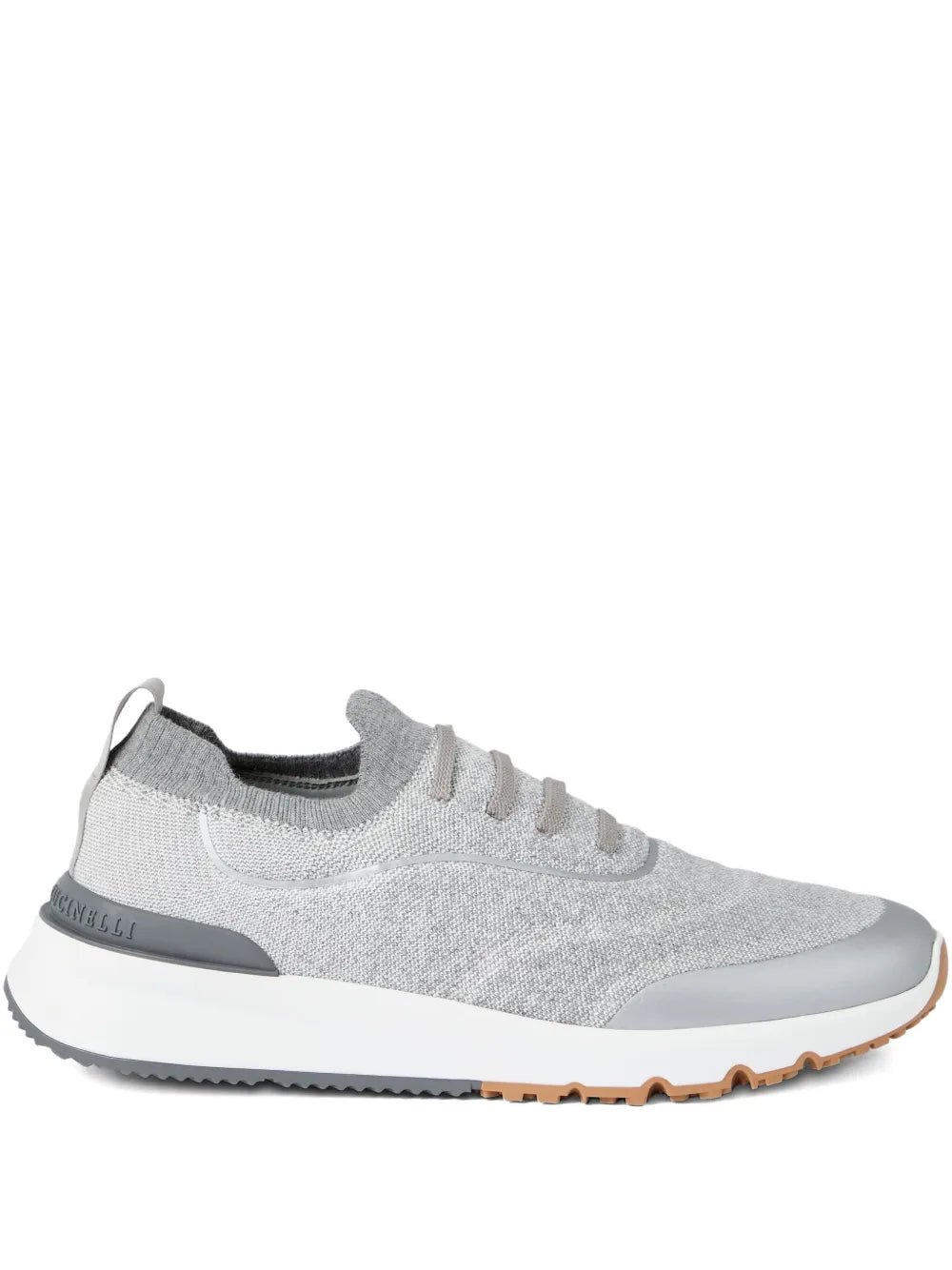 Knitted runners sneakers-BRUNELLO CUCINELLI-Verso