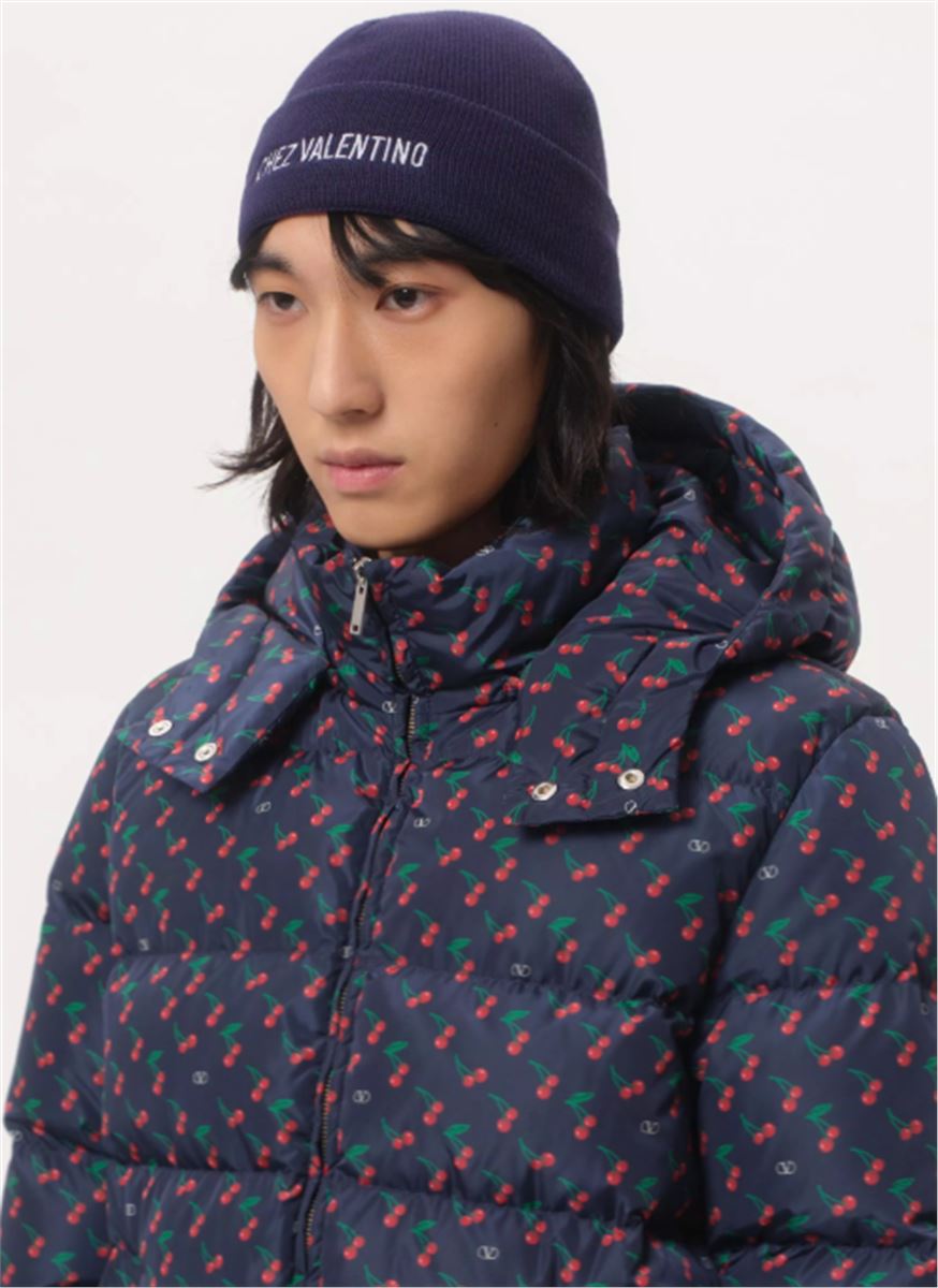 knitted wool beanie-VALENTINO-Verso