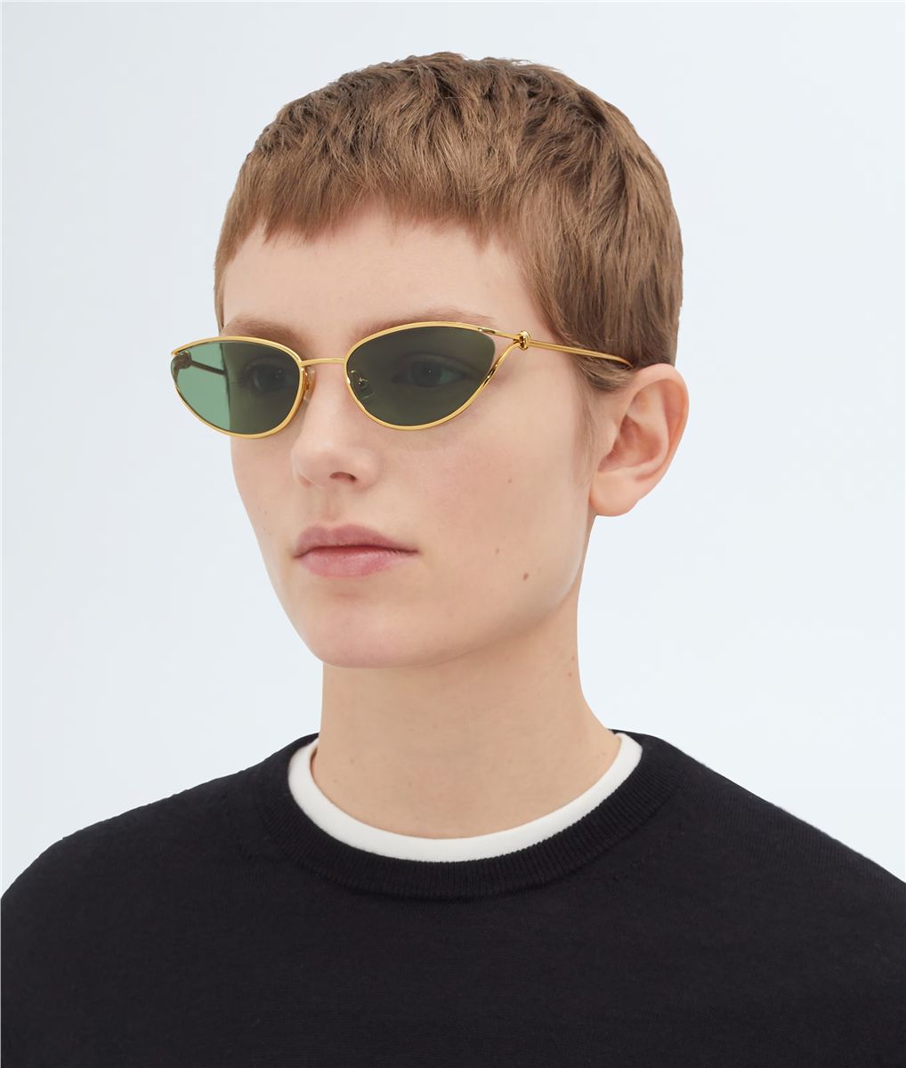 Knot cat eye sunglasses-BOTTEGA VENETA-Verso