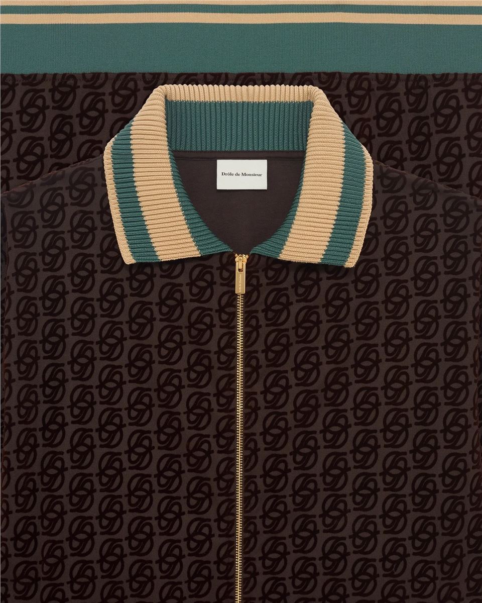 la track jacket monogramme-DROLE DE MONSIEUR-Verso