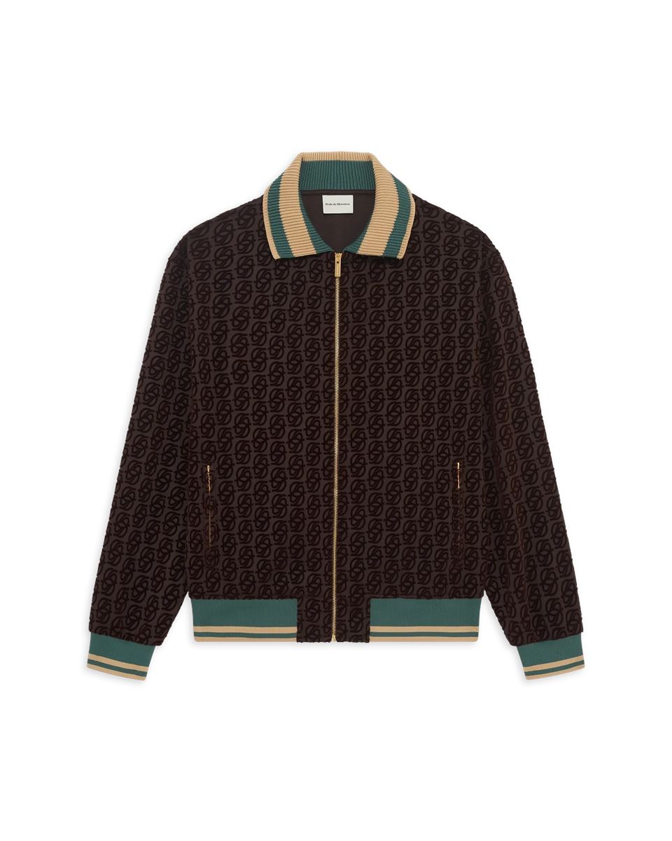 la track jacket monogramme-DROLE DE MONSIEUR-Verso