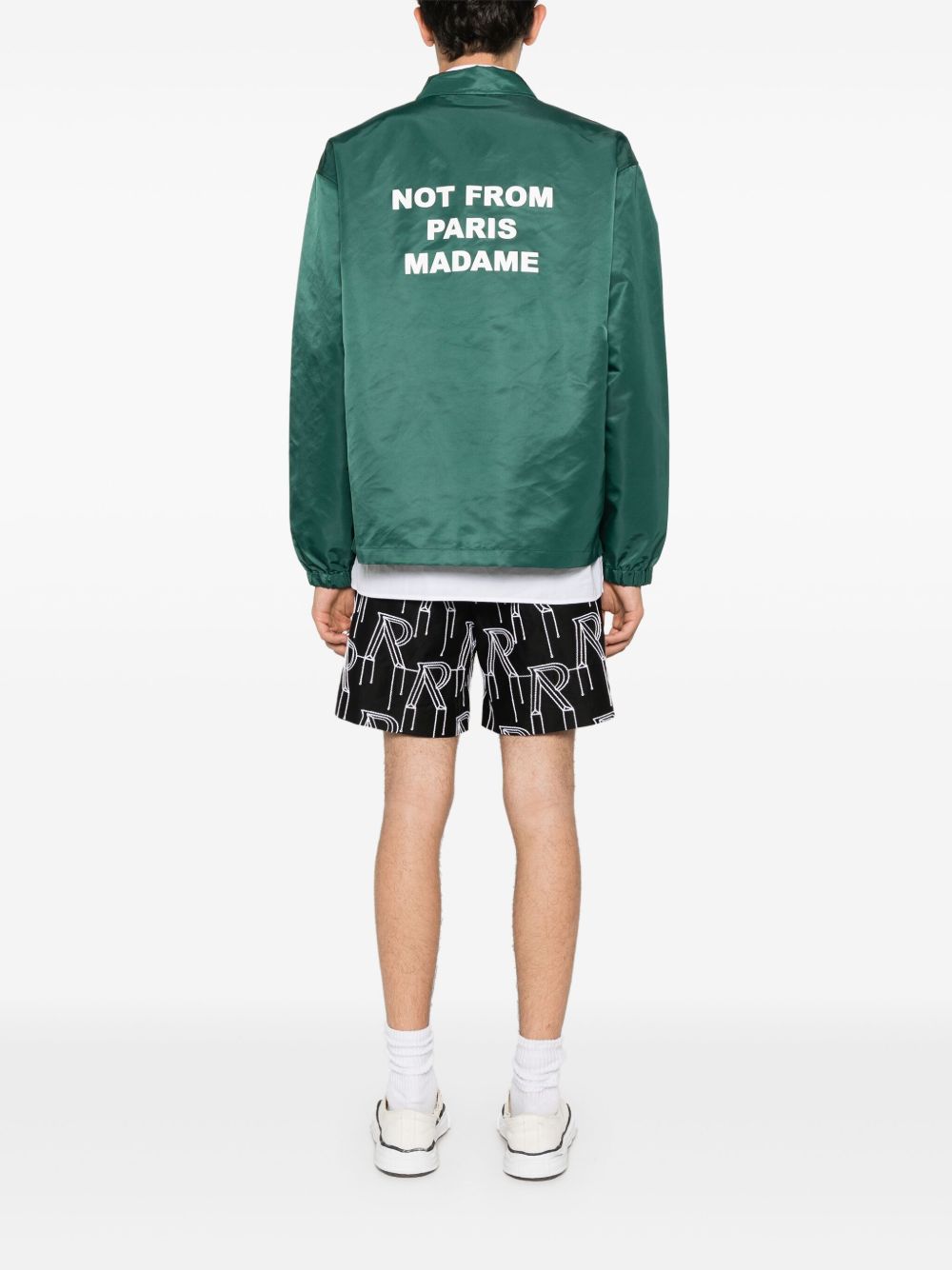 La vest slogan lightweight jacket-DRÔLE DE MONSIEUR-Verso