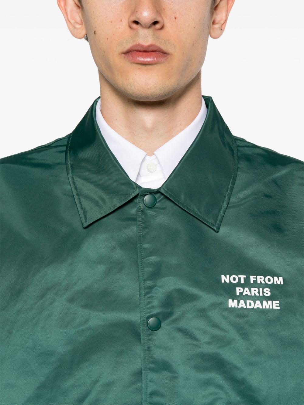 La vest slogan lightweight jacket-DRÔLE DE MONSIEUR-Verso