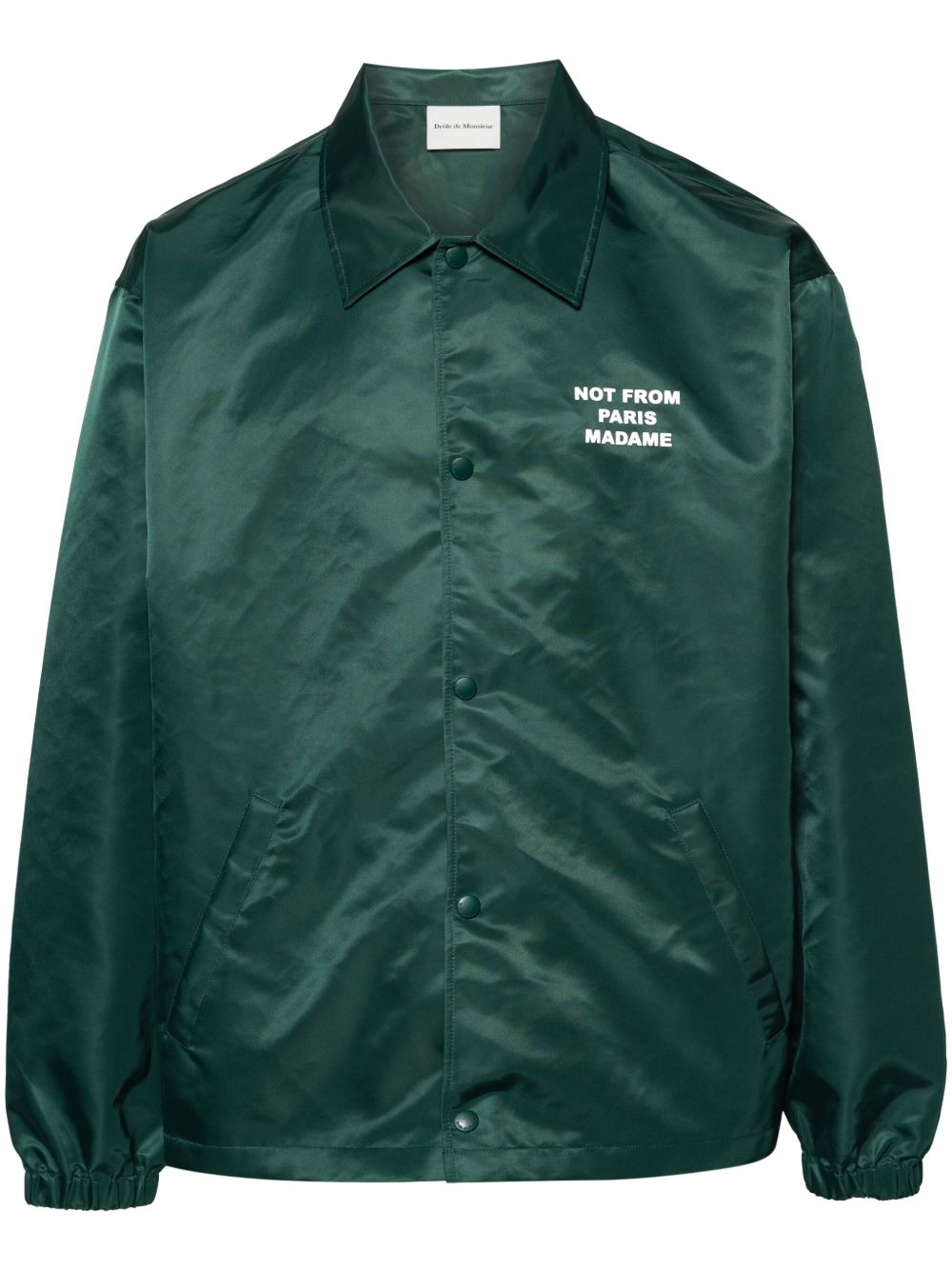 La vest slogan lightweight jacket-DRÔLE DE MONSIEUR-Verso