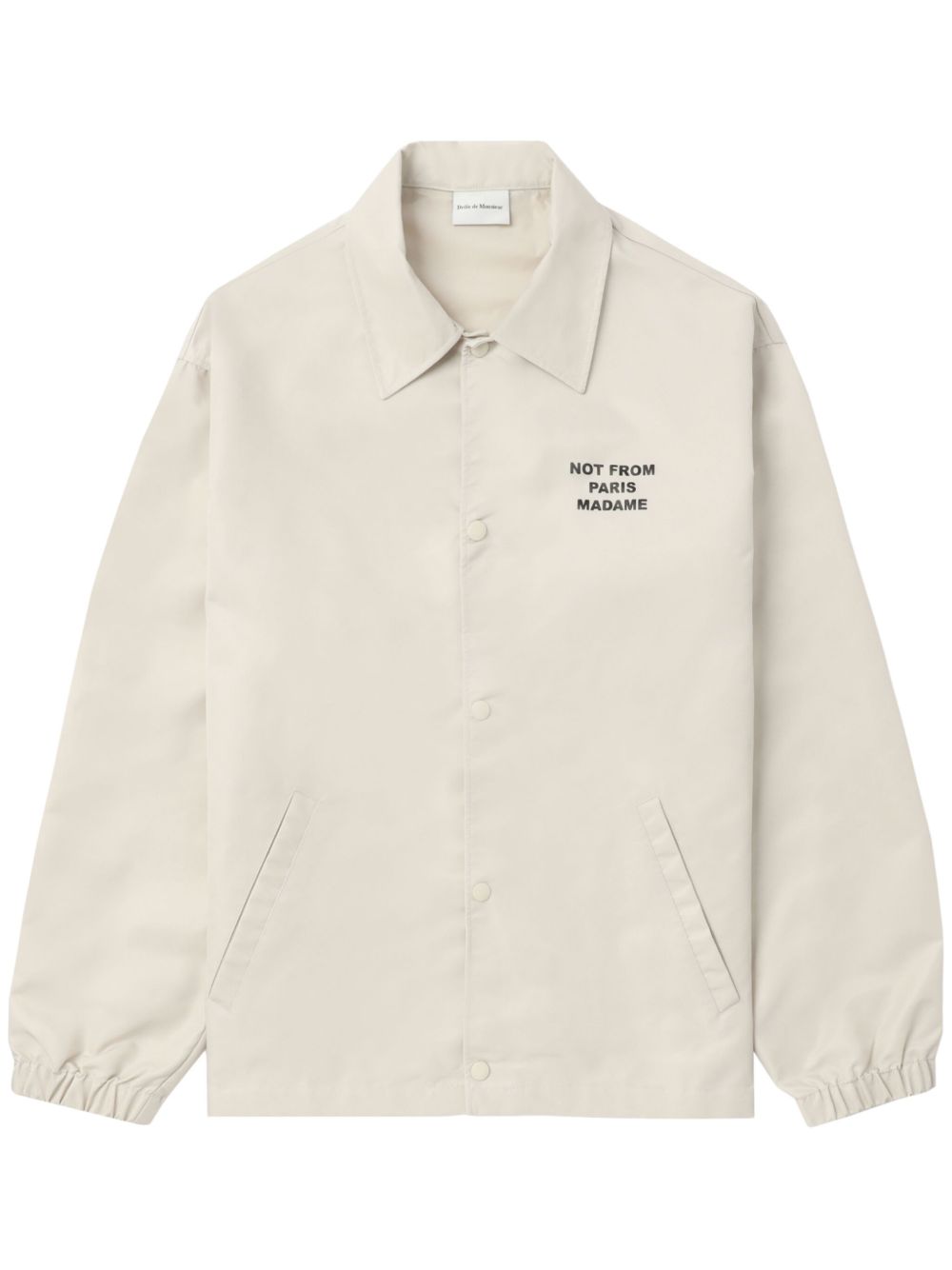 La vest slogan lightweight jacket-DRÔLE DE MONSIEUR-Verso