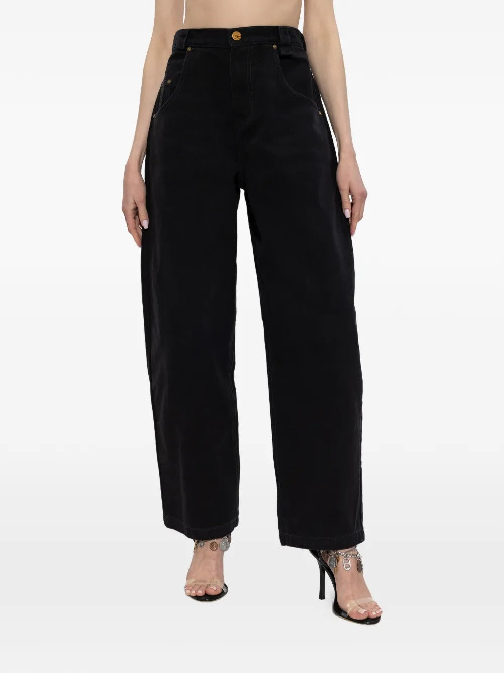 Label denim trousers-WILLY CHAVARRIA-Verso