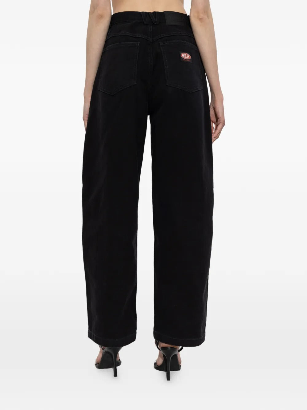 Label denim trousers-WILLY CHAVARRIA-Verso