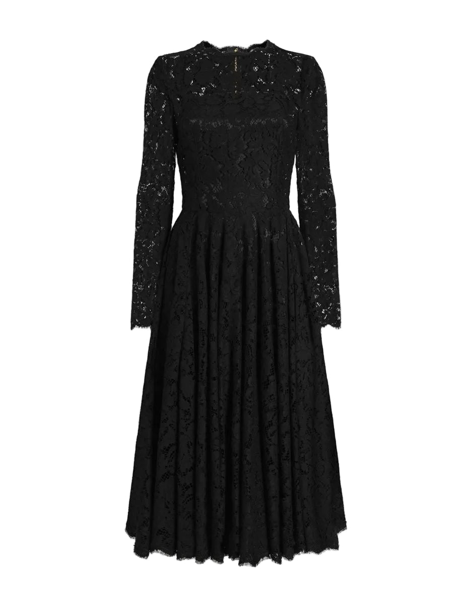 Lace dress-DOLCE&GABBANA-304241-42-Verso