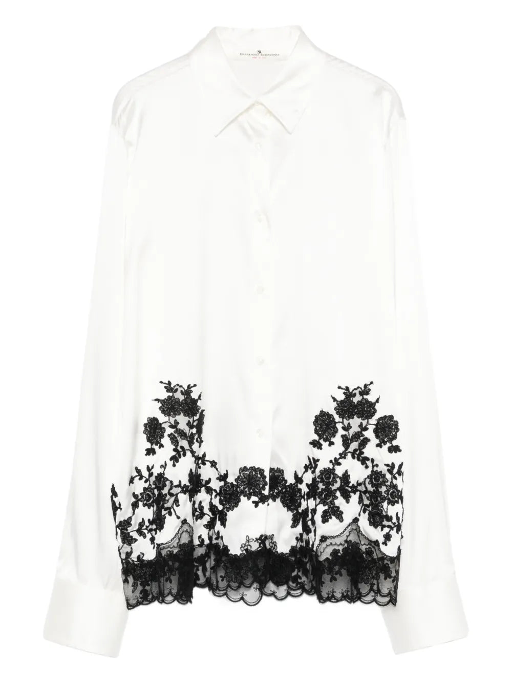Lace embroidered shirt-ERMANNO SCERVINO-Verso