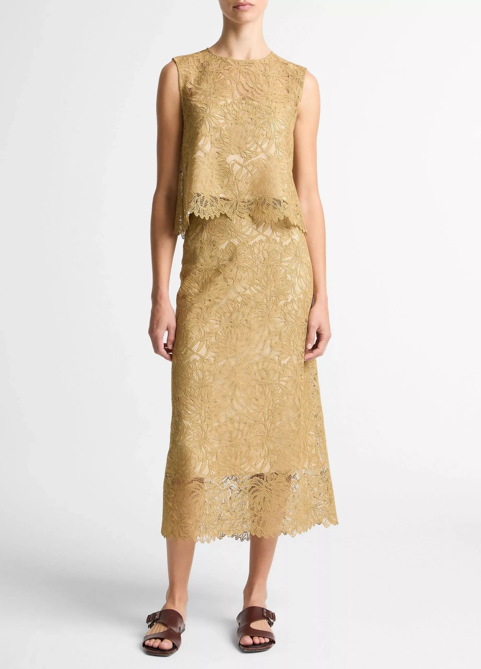 Lace slip skirt-VINCE-Verso