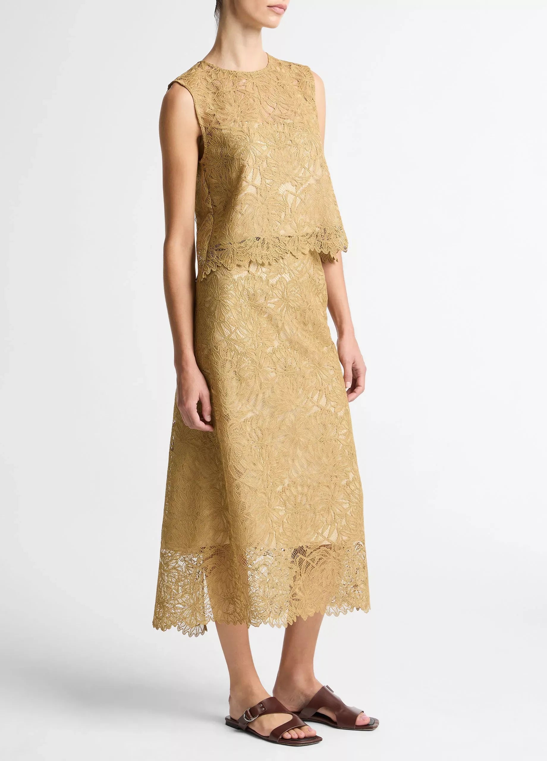 Lace slip skirt-VINCE-Verso