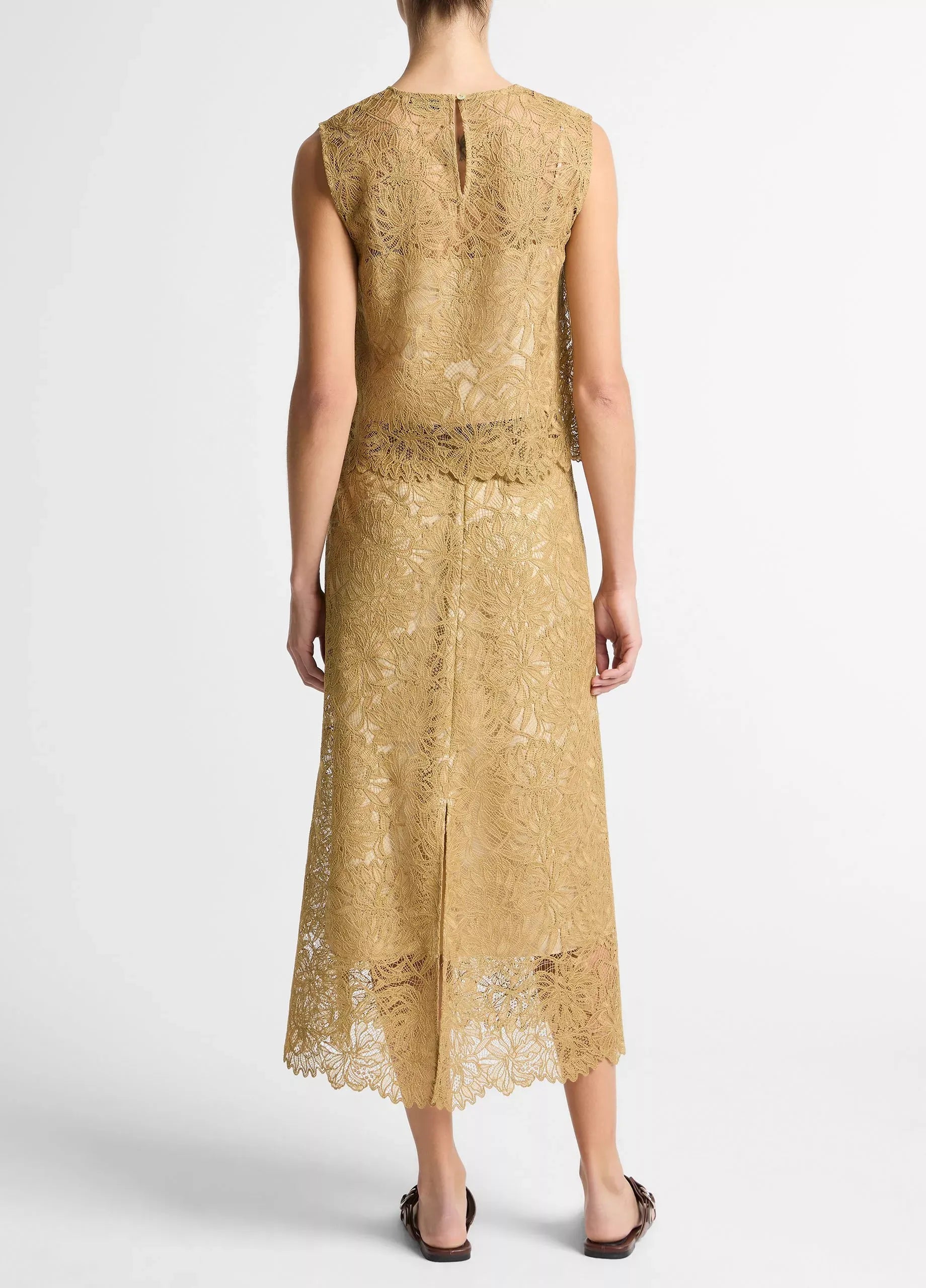 Lace slip skirt-VINCE-Verso