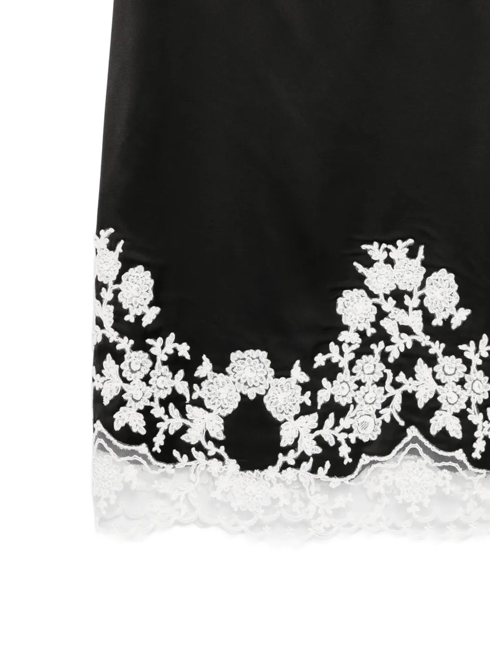 Lace trim midi dress-ERMANNO SCERVINO-Verso