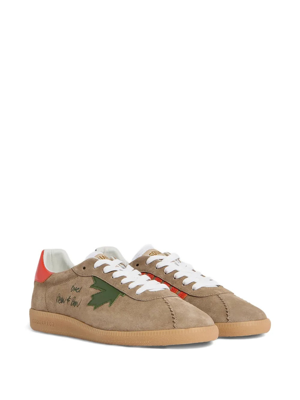 Lace-up Round-neck Sneakers-DSQUARED2-Verso