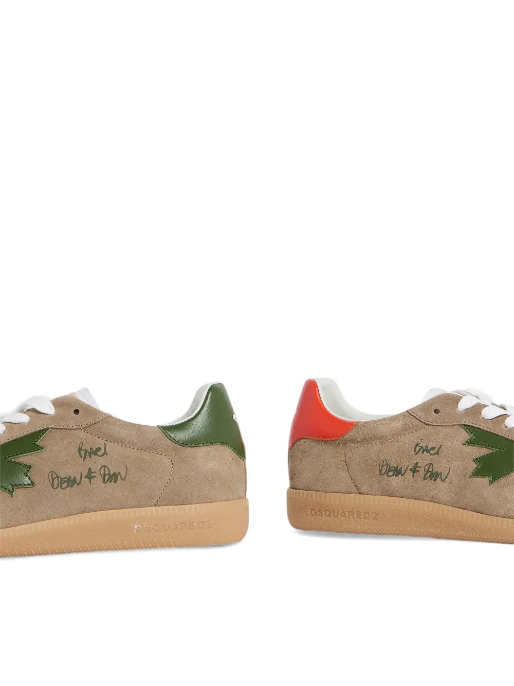 Lace-up Round-neck Sneakers-DSQUARED2-Verso