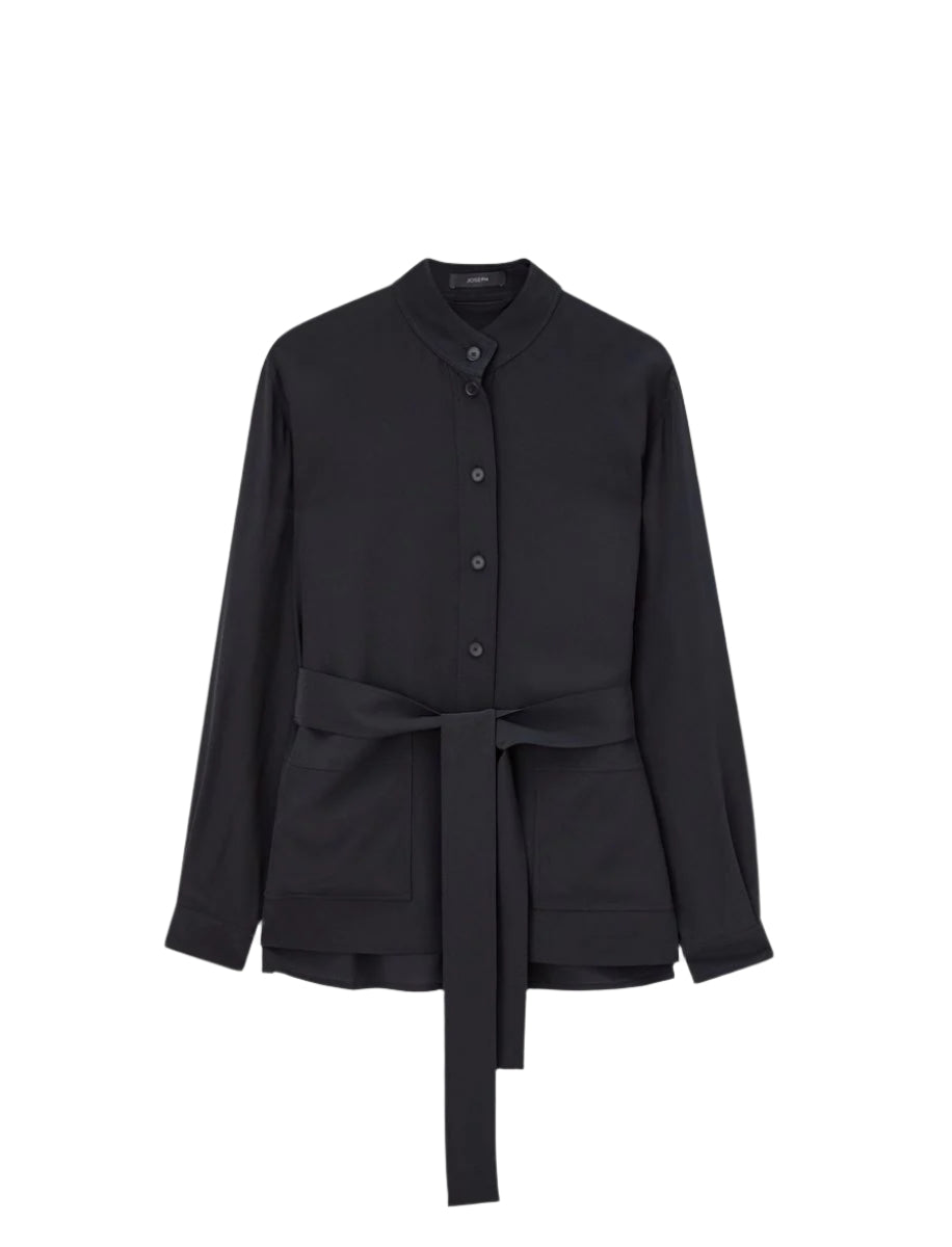 LAMY CREPE DE SOIE SILK JACKET-JOSEPH-Verso
