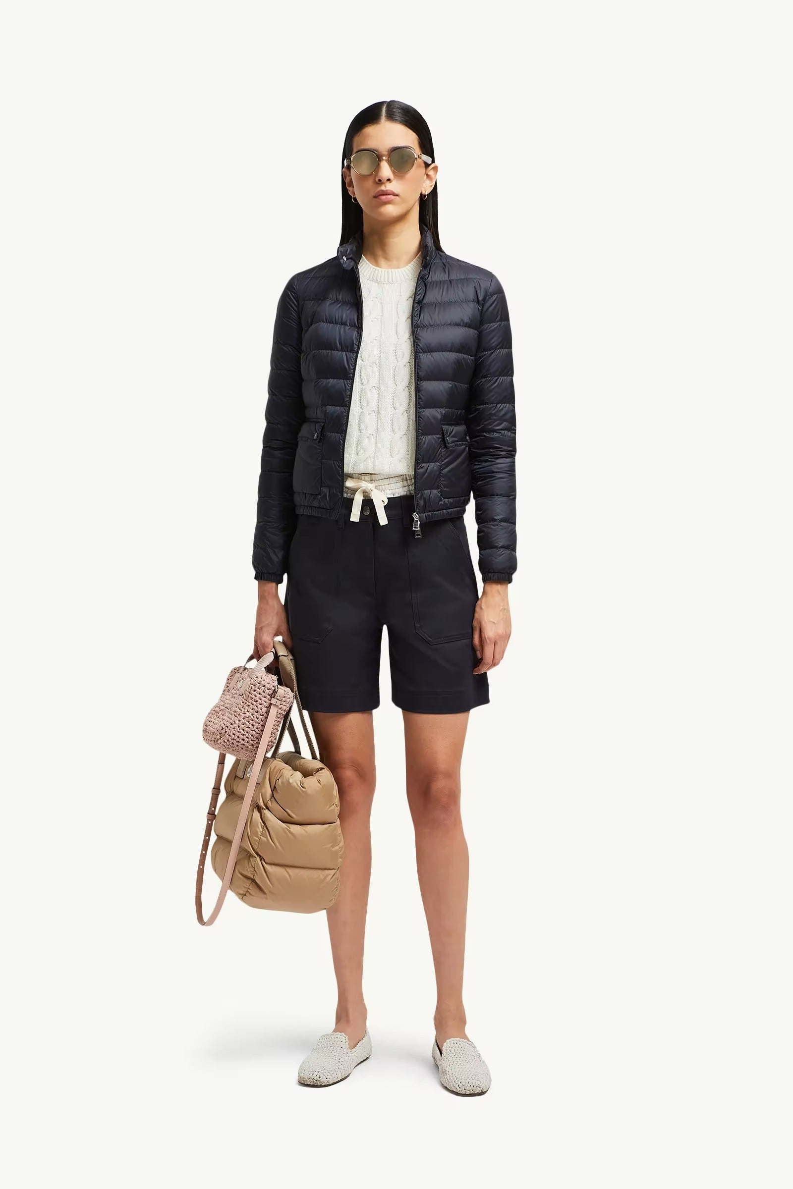 Lans Short Down Jacket-MONCLER-Verso