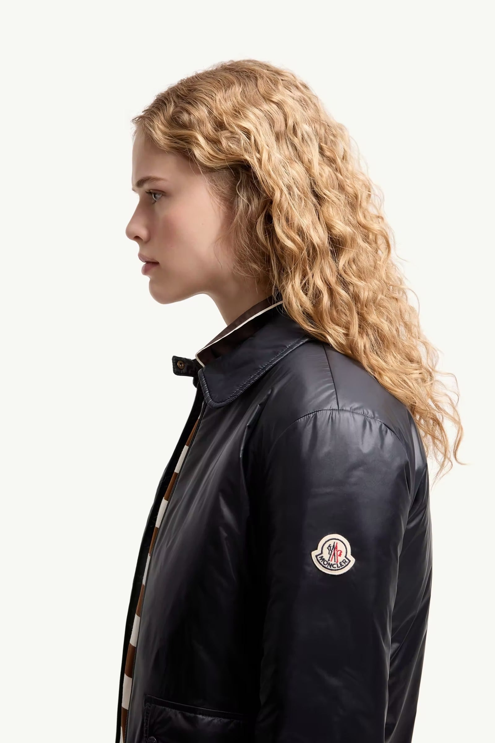 Lanset packable short down shirt jacket-MONCLER-Verso
