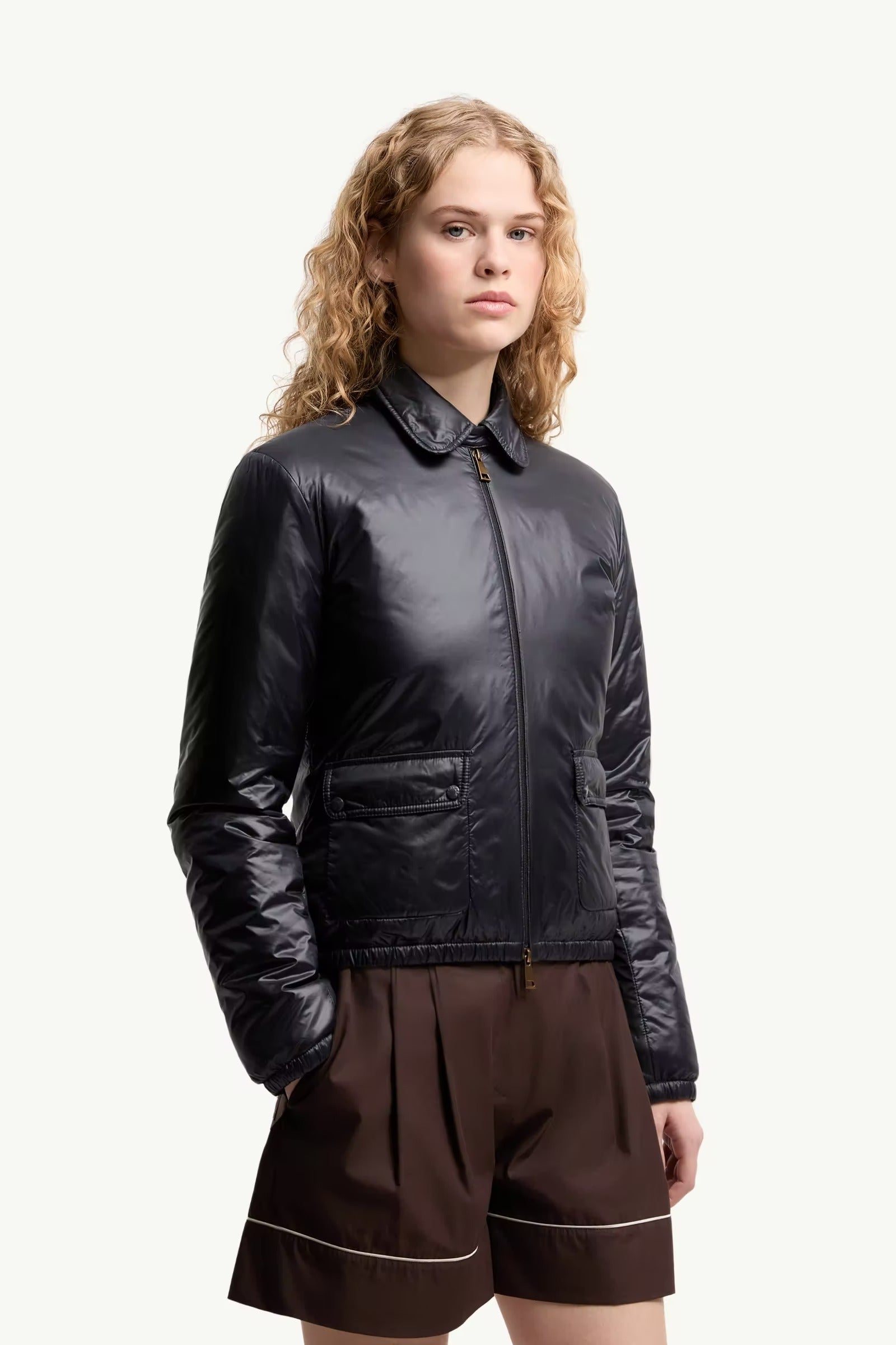 Lanset packable short down shirt jacket-MONCLER-Verso