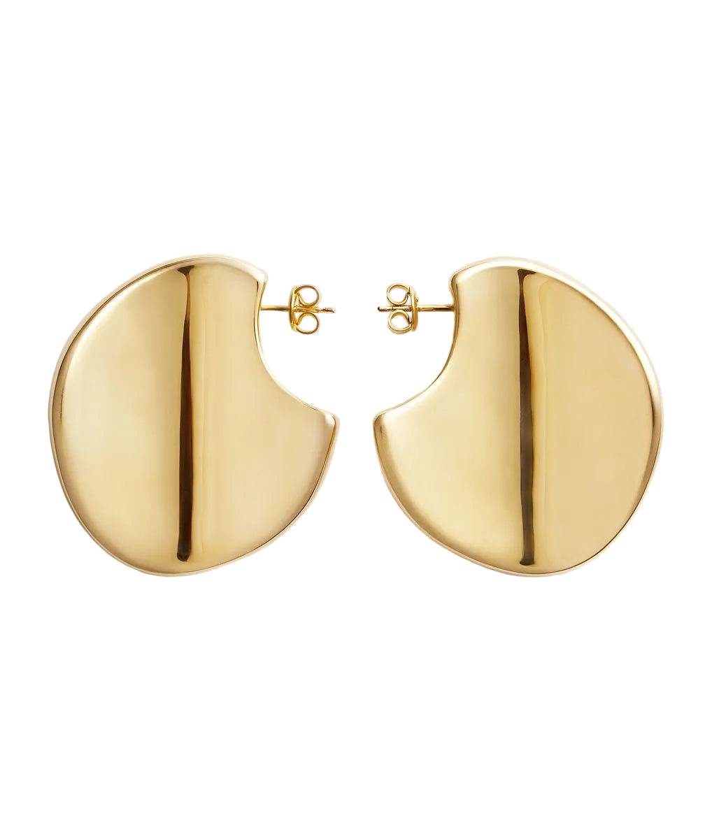 Large disc earrings-BOTTEGA VENETA-309153-TU-Verso