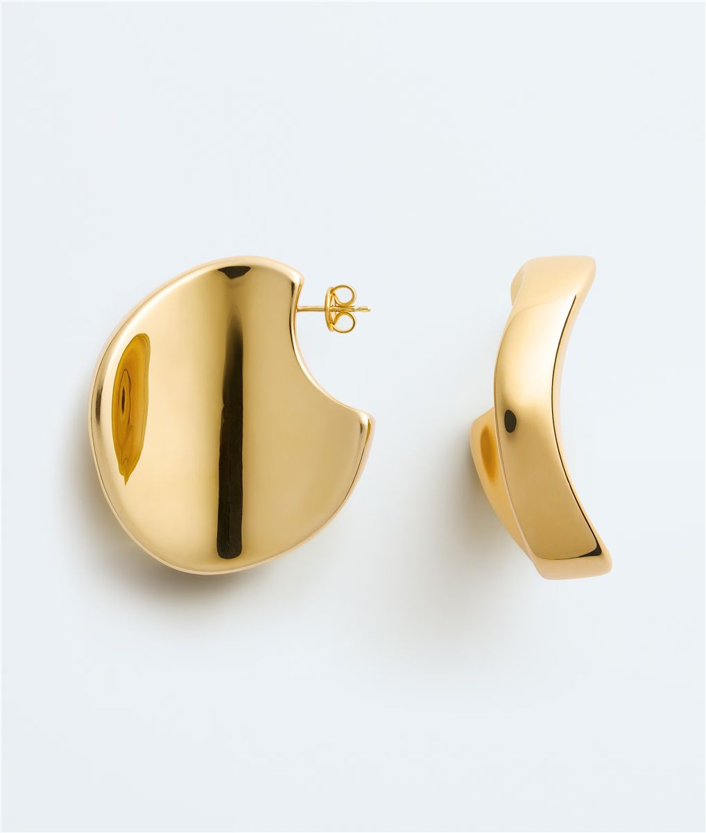 Large disc earrings-BOTTEGA VENETA-Verso