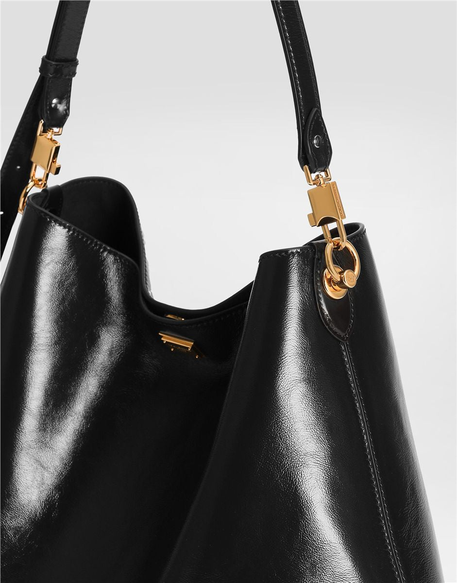 Large vittoria calfskin shoulder bag-DOLCE&GABBANA-Verso