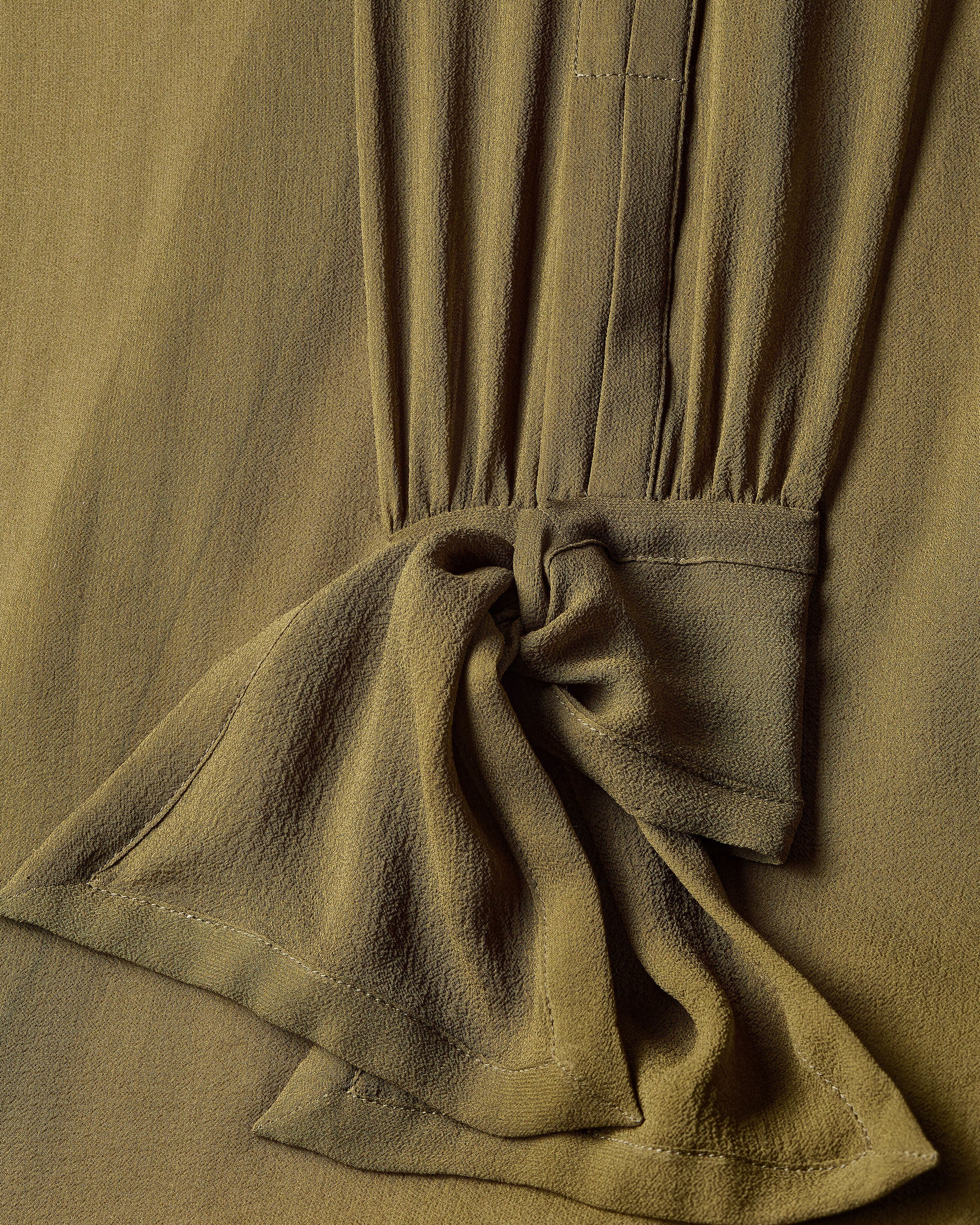Lavallière blouse in silk crepe muslin-SAINT LAURENT-Verso