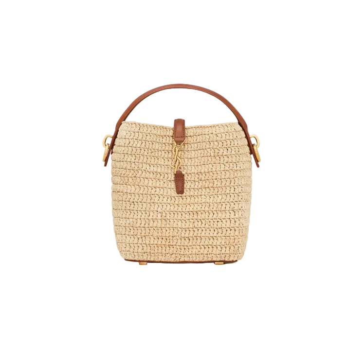 LE 37 MINI HANDTAS VAN RAFFIA-SAINT LAURENT-Verso